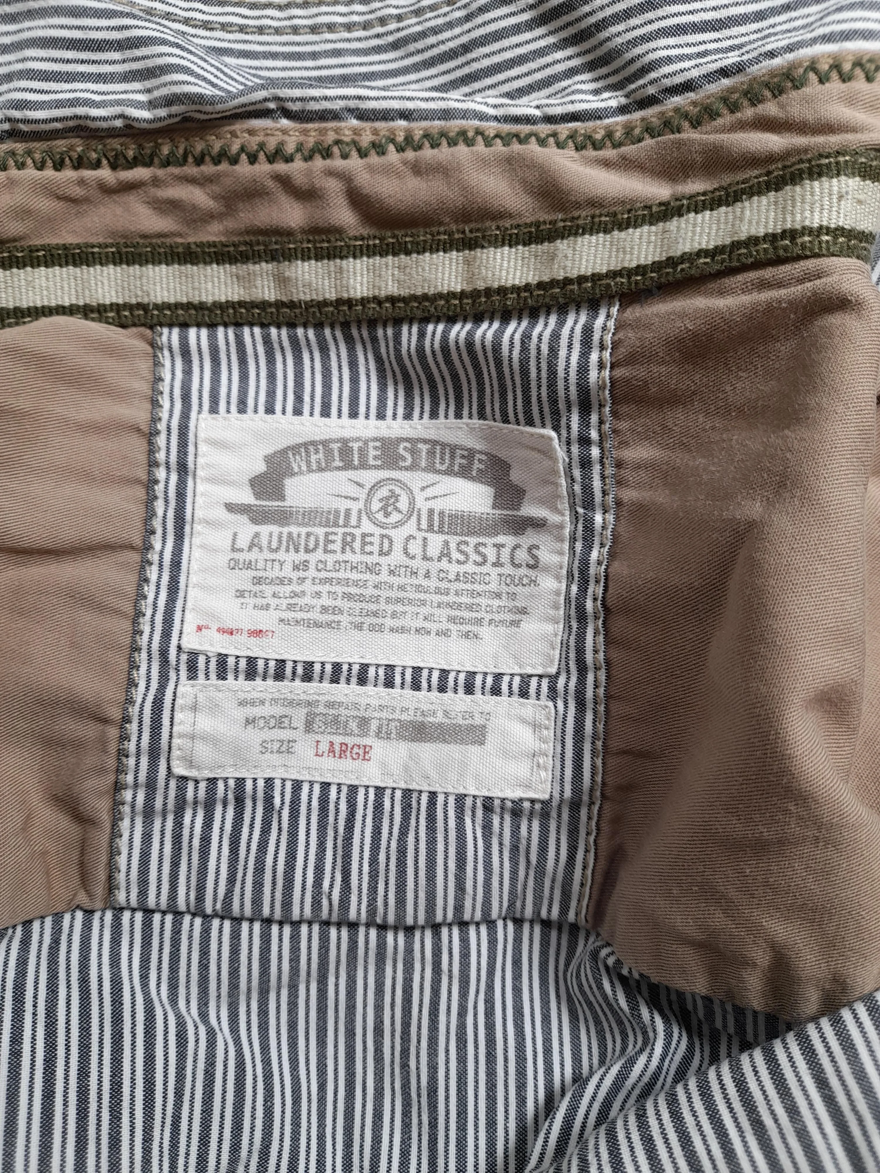 White Stuff Men's Shirt L Grey Striped 100% Cotton Basic - Image 5