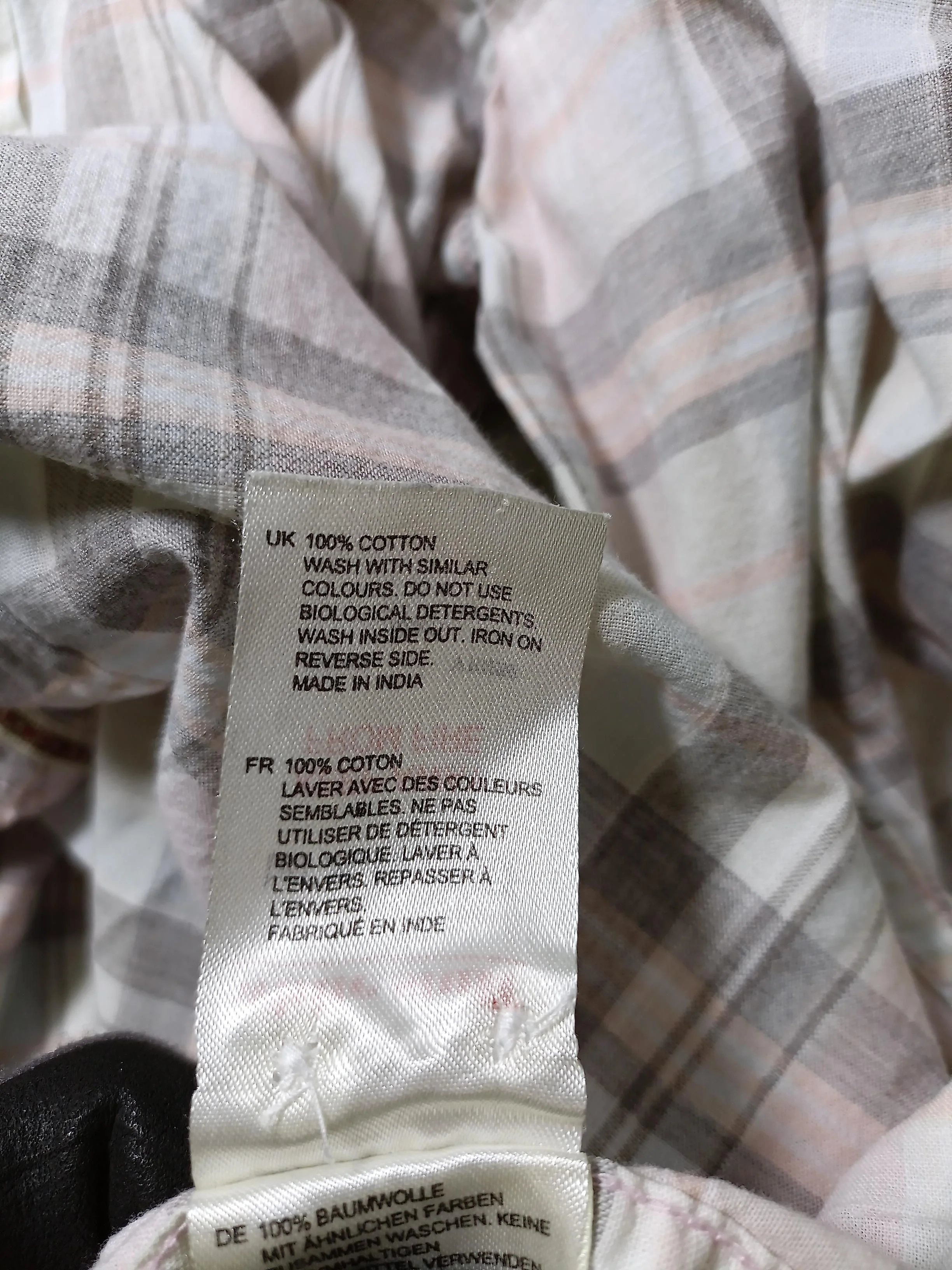White Stuff Men's Shirt L Multi Checkered 100% Cotton Basic - Image 6
