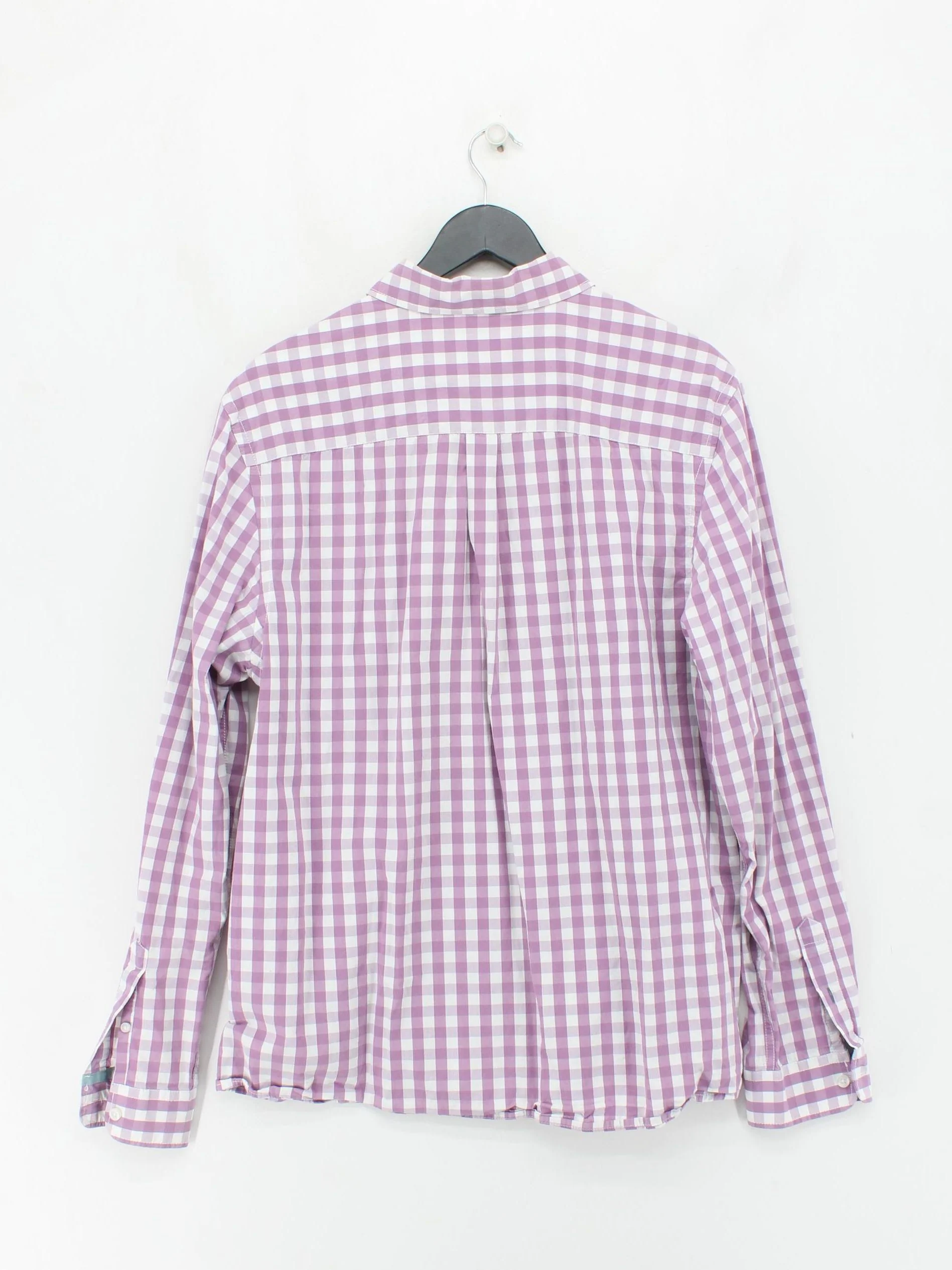 White Stuff Men's Shirt L Purple Checkered 100% Cotton Basic - Image 2