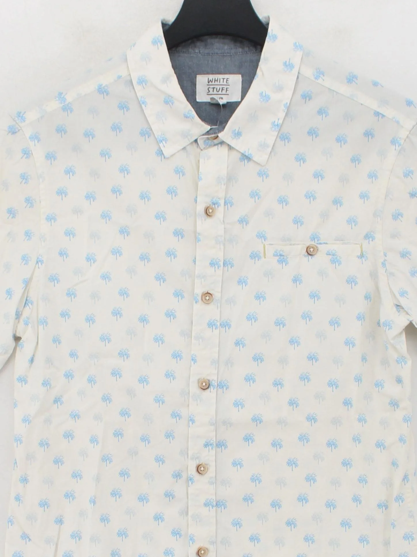 White Stuff Men's Shirt S White 100% Cotton Basic - Image 3