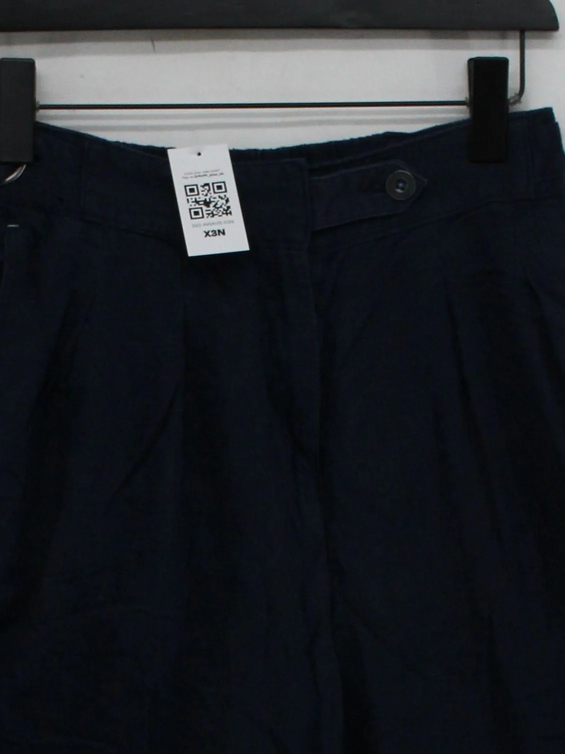 White Stuff Men's Shorts W 28 in Blue Viscose with Cotton Chino - Image 3