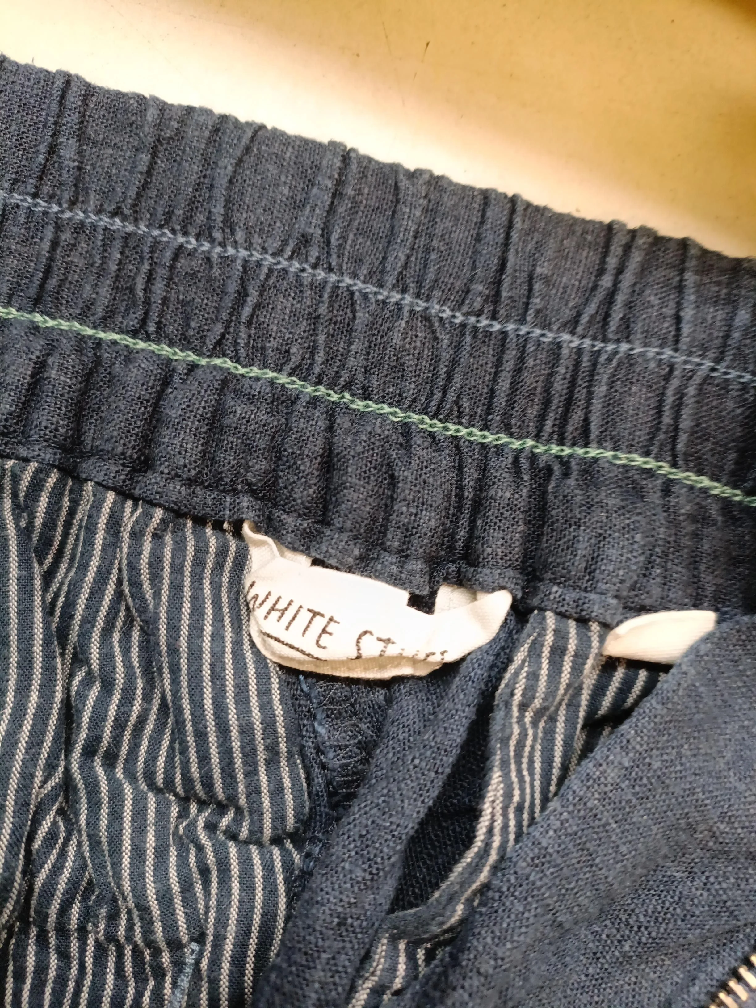 White Stuff Men's Shorts W 28 in Blue Viscose with Cotton Chino - Image 5