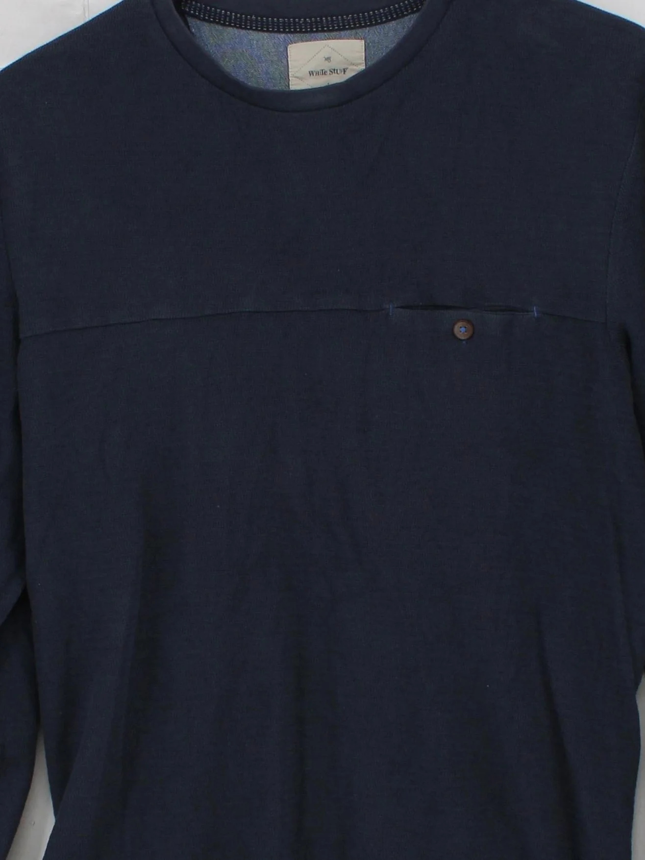 White Stuff Men's T-Shirt S Blue 100% Cotton Basic - Image 3