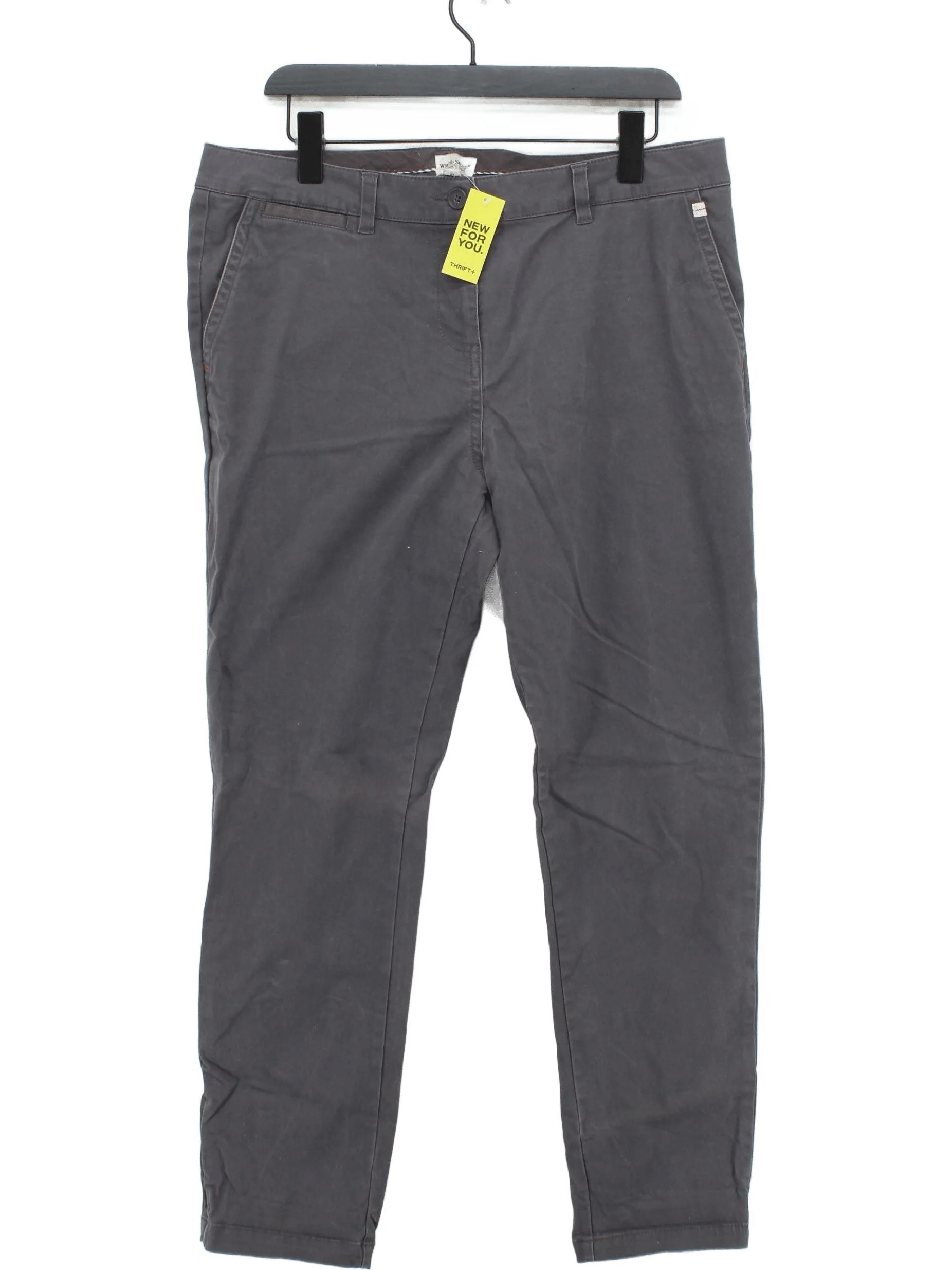 White Stuff Men's Trousers W 42 in Grey 100% Cotton Straight Chino