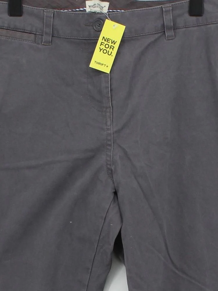White Stuff Men's Trousers W 42 in Grey 100% Cotton Straight Chino - Image 3