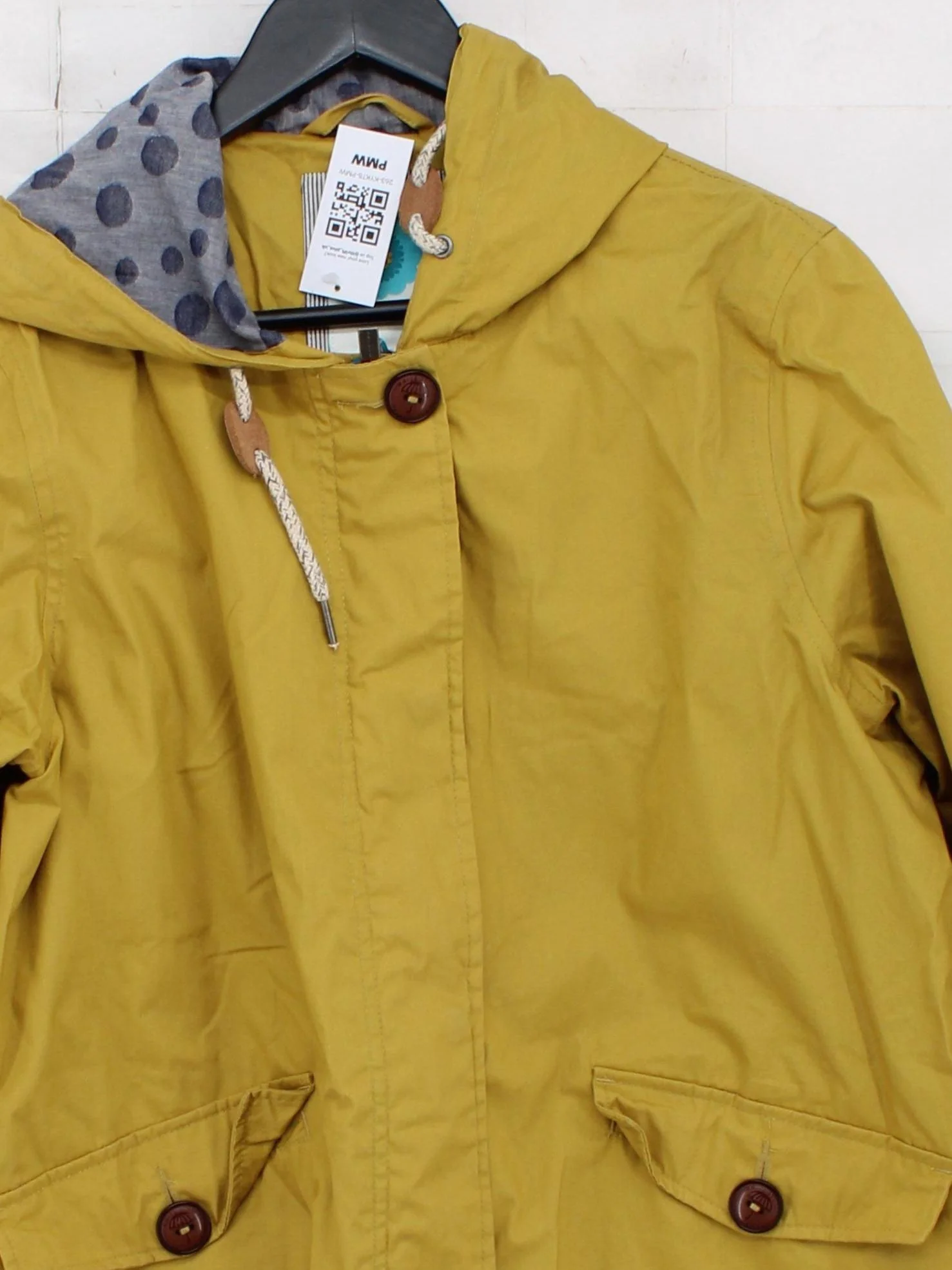 White Stuff Rain Coat jacket yellow - Image 3