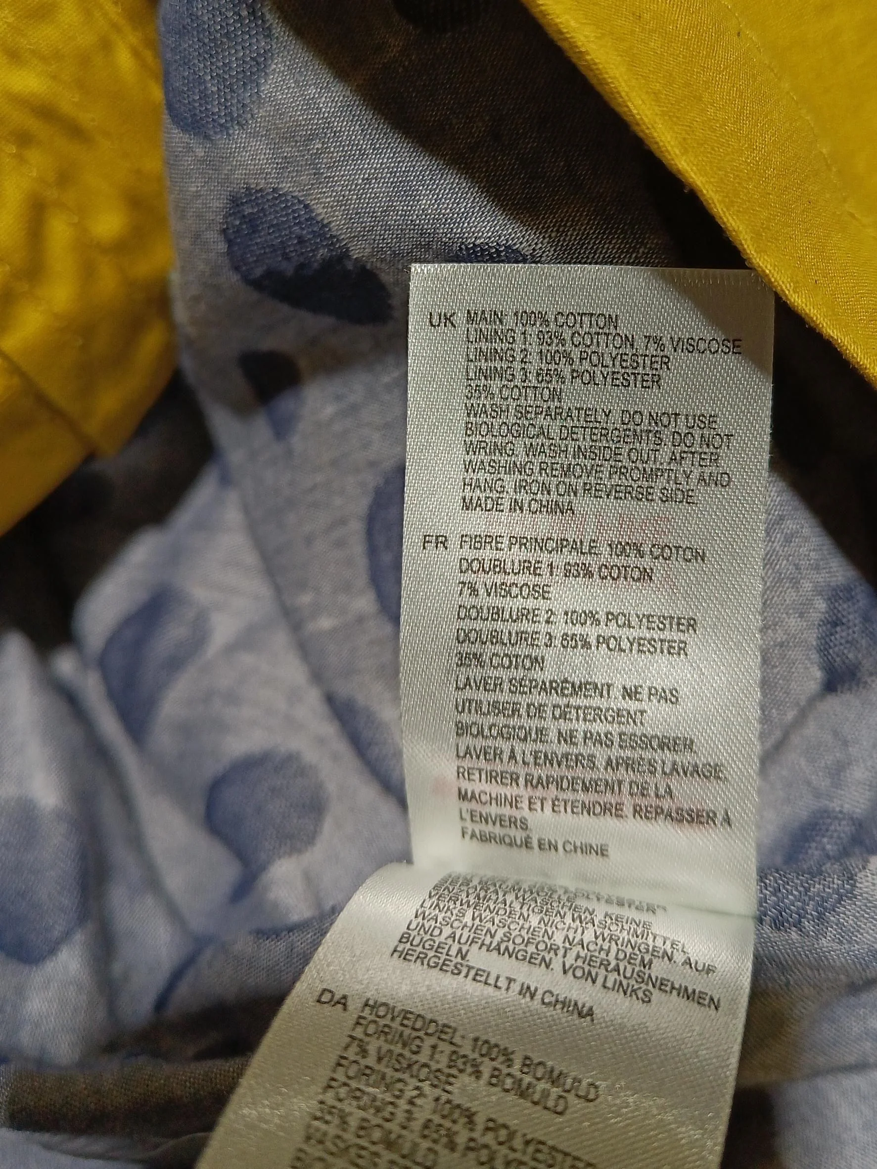 White Stuff Rain Coat jacket yellow - Image 7