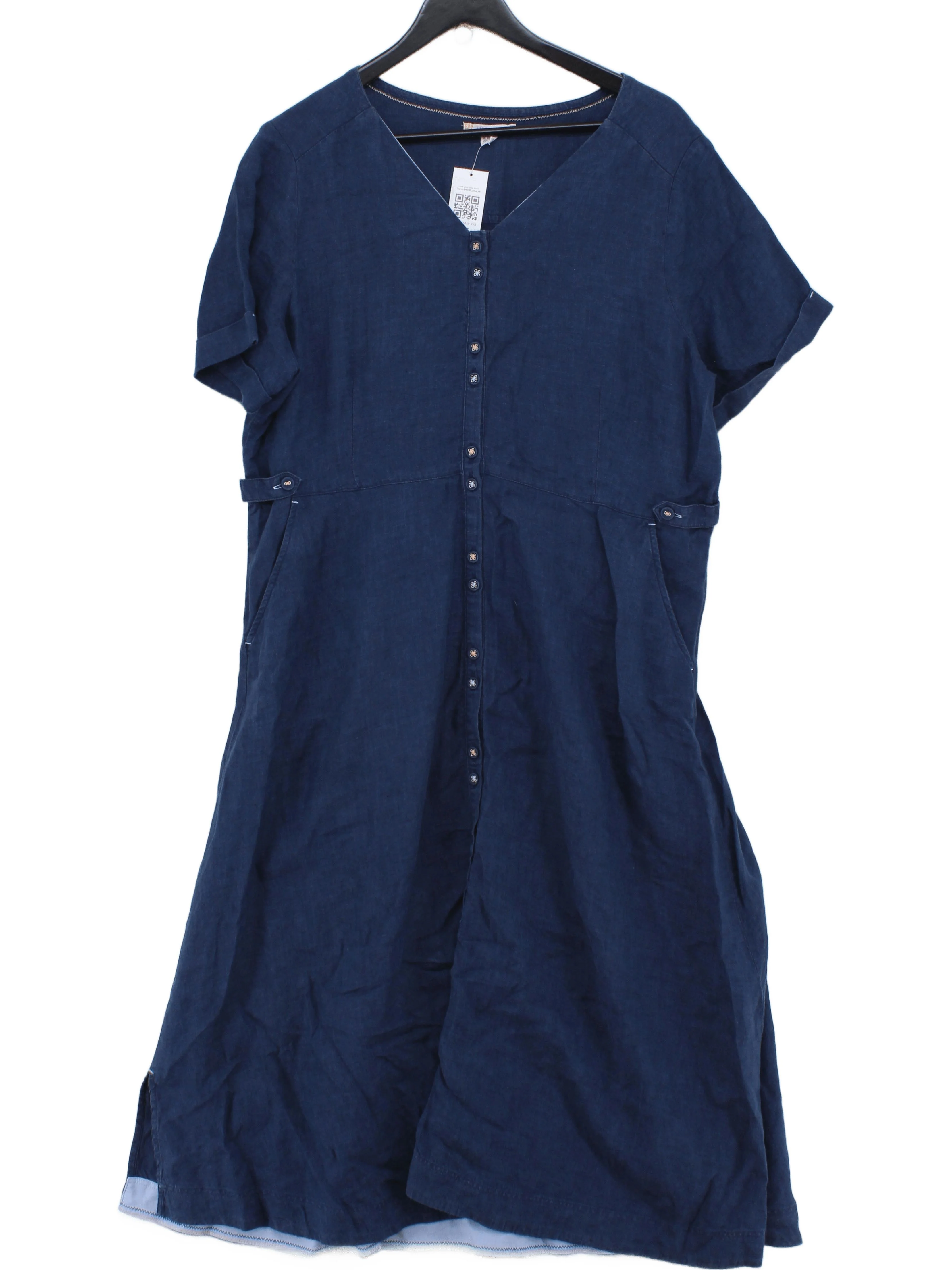 White Stuff Shirt Maxi Dress UK24 in Blue
