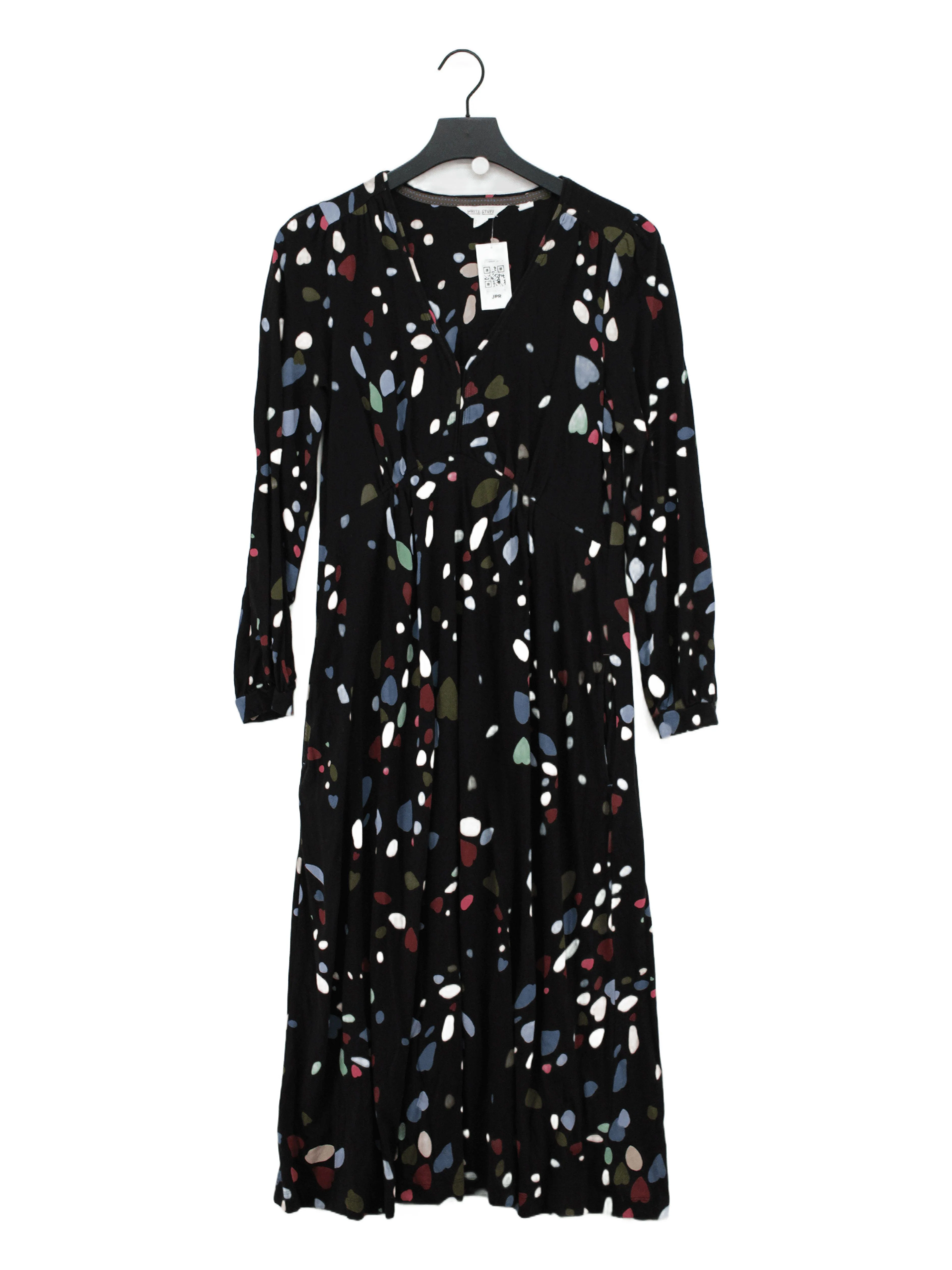 White Stuff Shirt Midi Dress M in Black