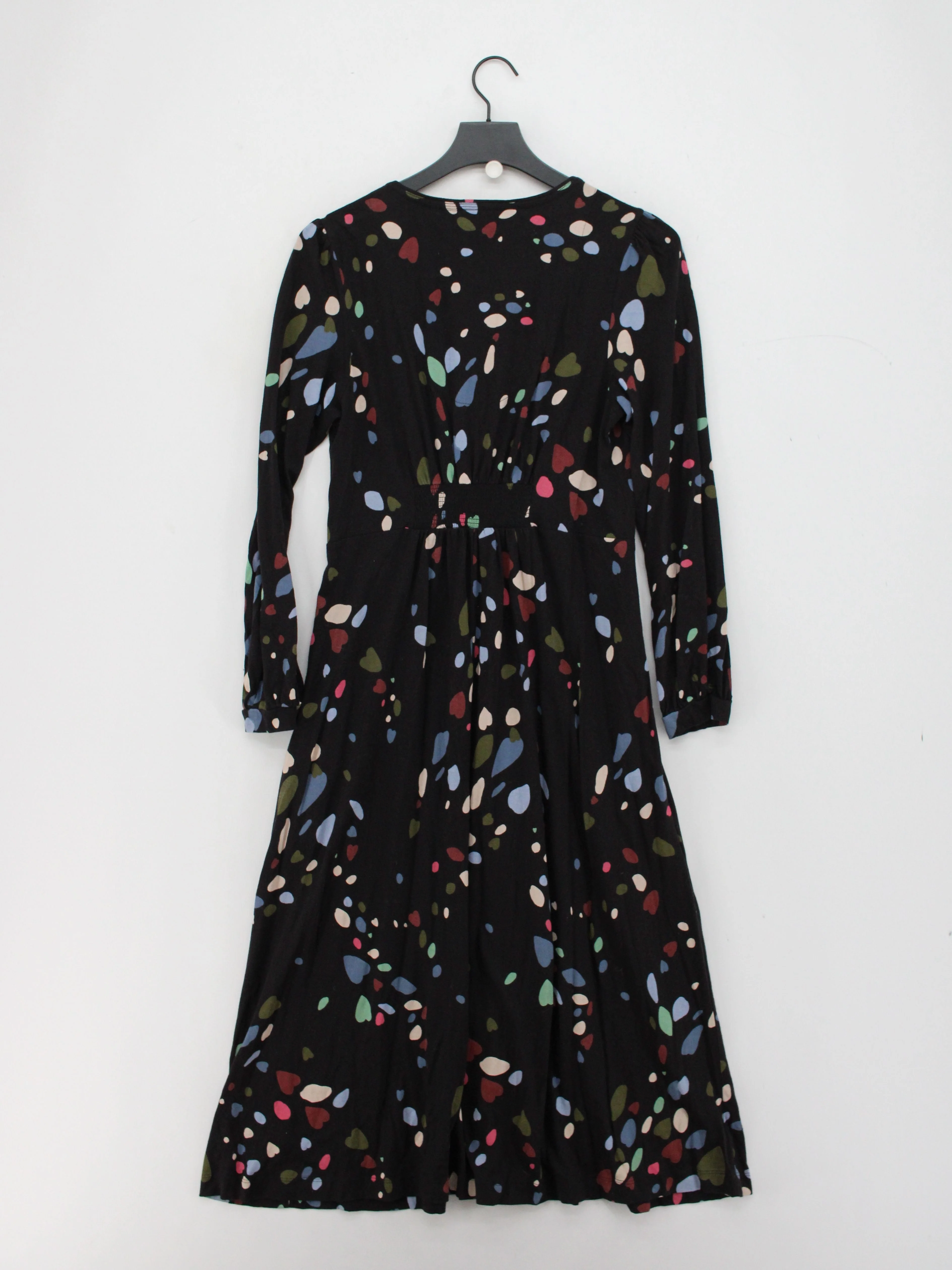White Stuff Shirt Midi Dress M in Black - Image 2
