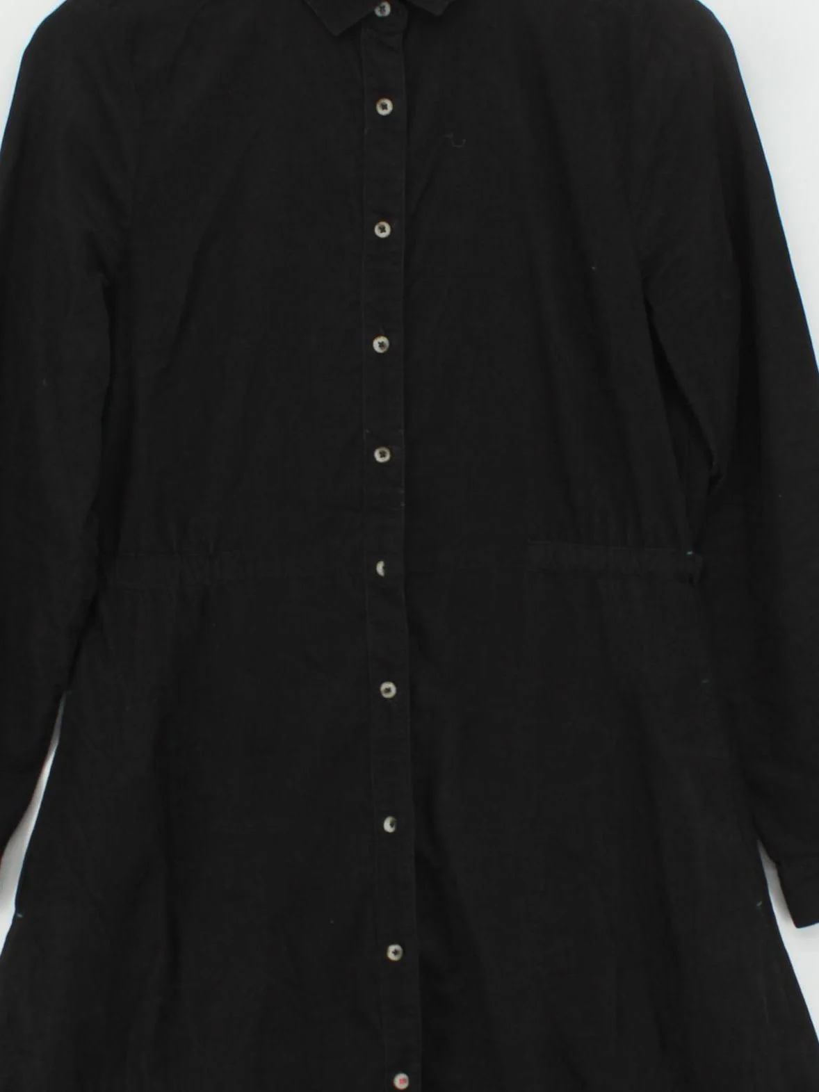White Stuff Shirt Midi Dress UK10 in Black - Image 3