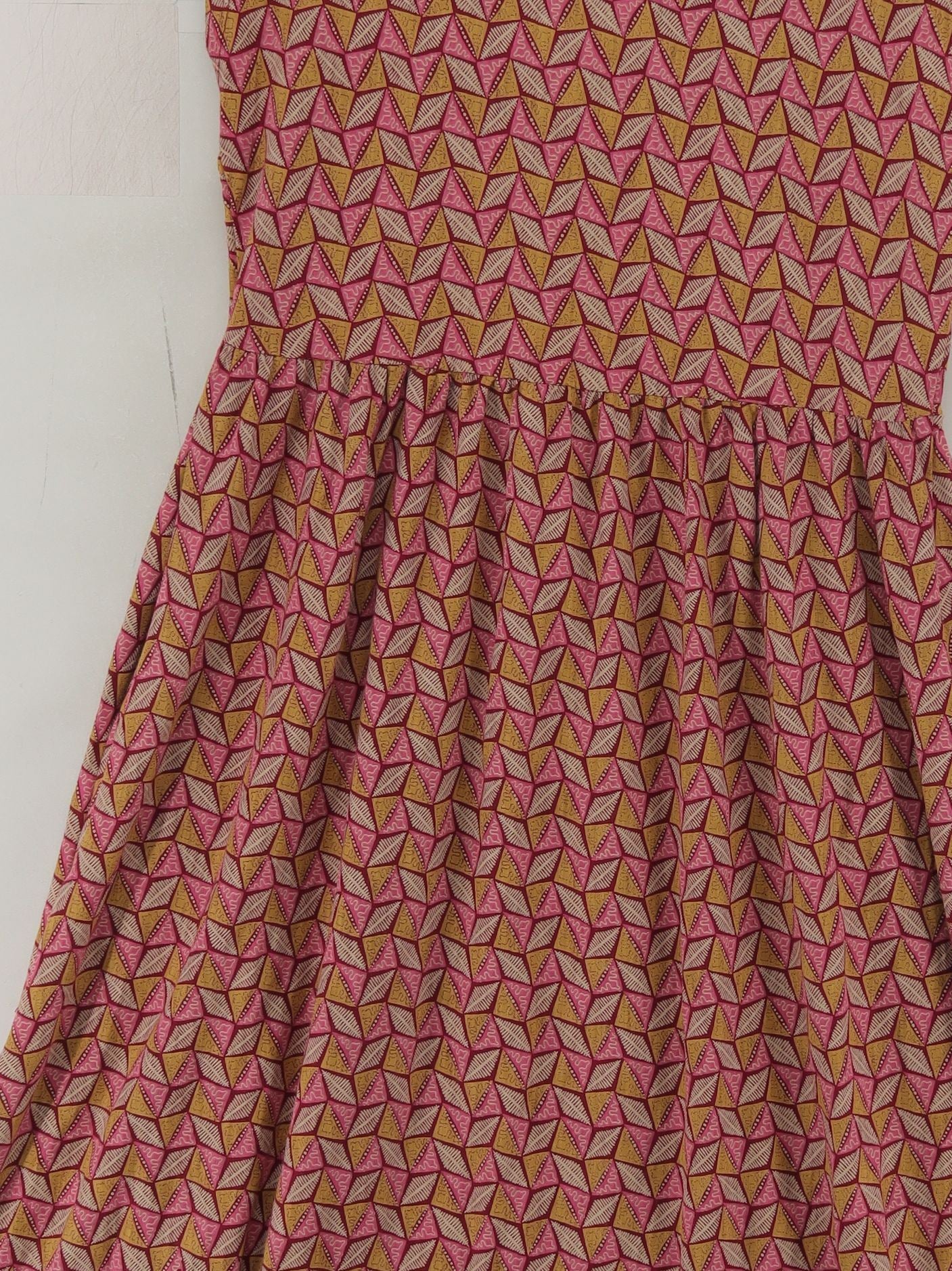 White Stuff Shirt Midi Dress UK10 in Pink - Image 3