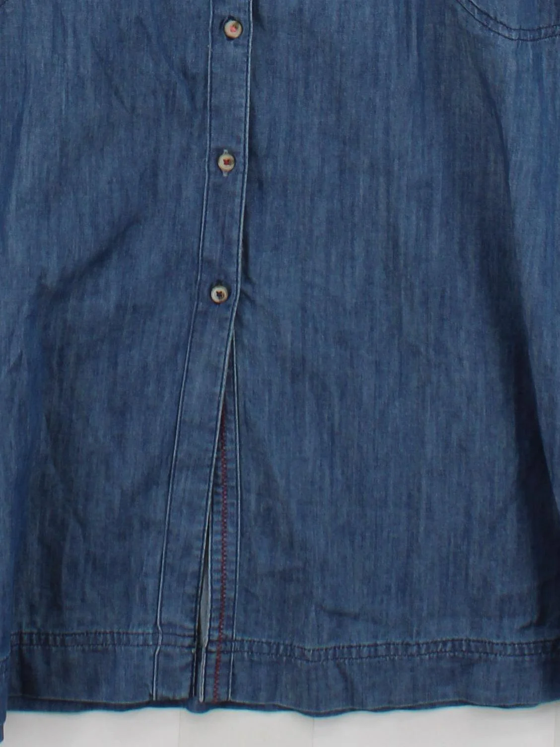 White Stuff Shirt Midi Dress UK14 in Blue - Image 4