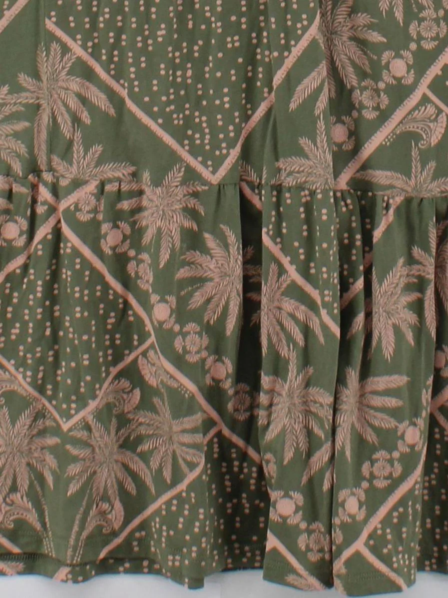 White Stuff Shirt Midi Dress UK14 in Green - Image 4