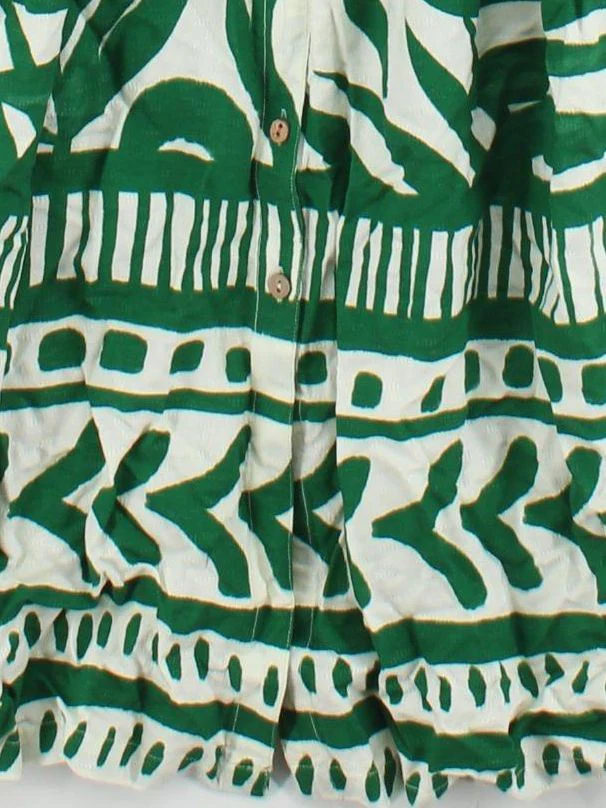 White Stuff Shirt Midi Dress UK14 in Green - Image 4