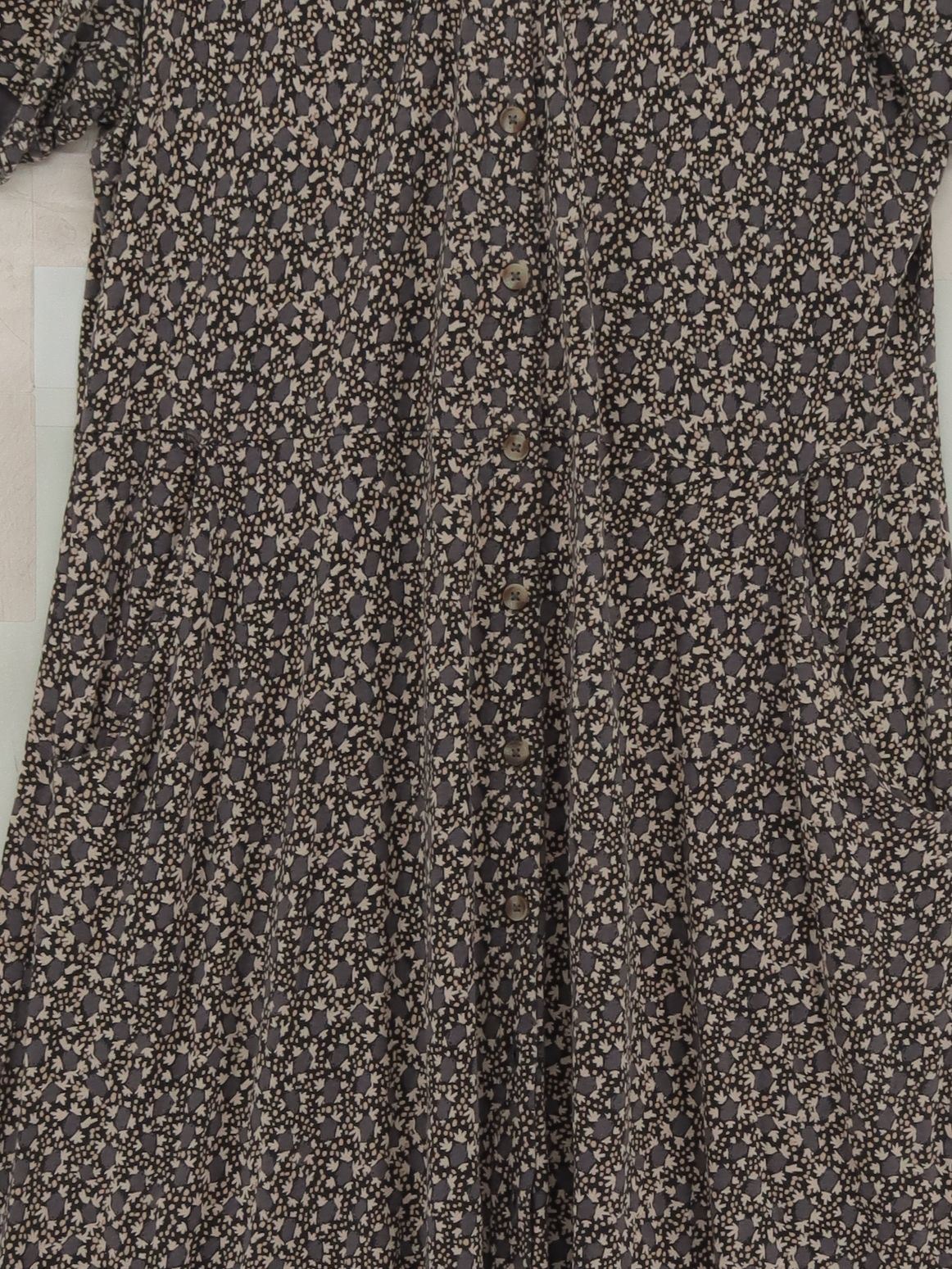 White Stuff Shirt Midi Dress UK14 in Grey - Image 3