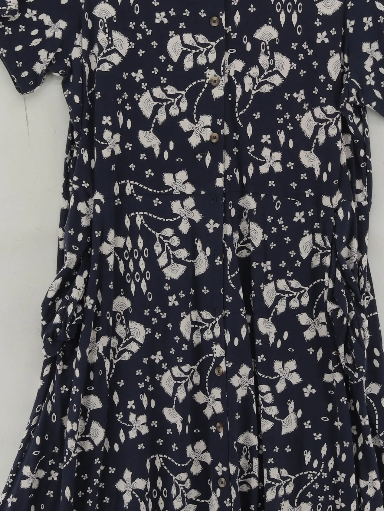 White Stuff Shirt Midi Dress UK16 in Blue - Image 3