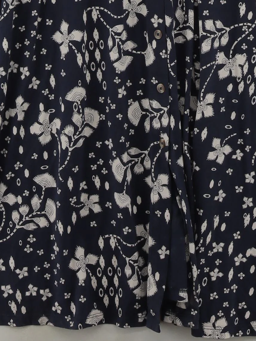 White Stuff Shirt Midi Dress UK16 in Blue - Image 4