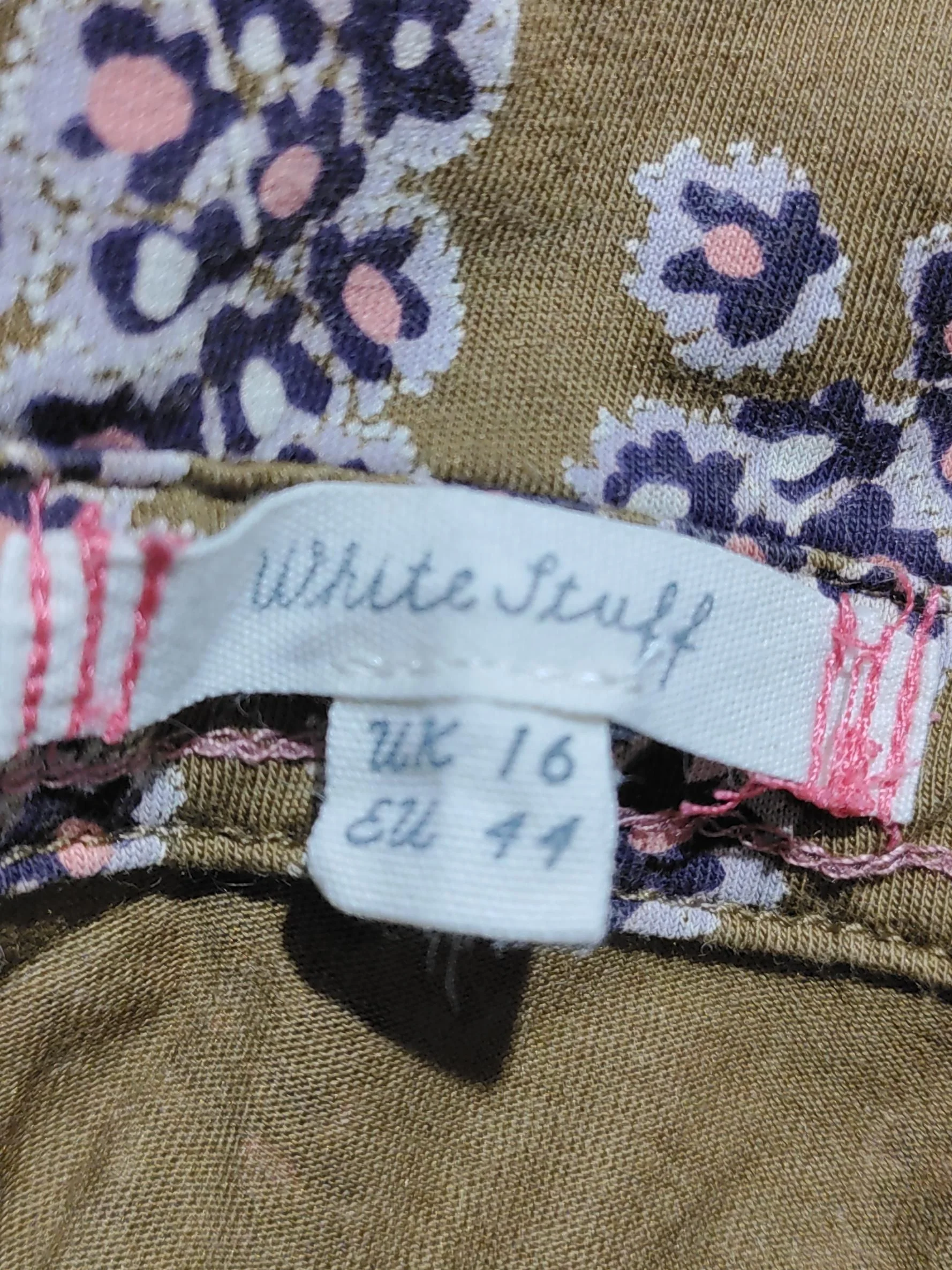White Stuff Shirt Midi Dress UK16 in Brown - Image 5