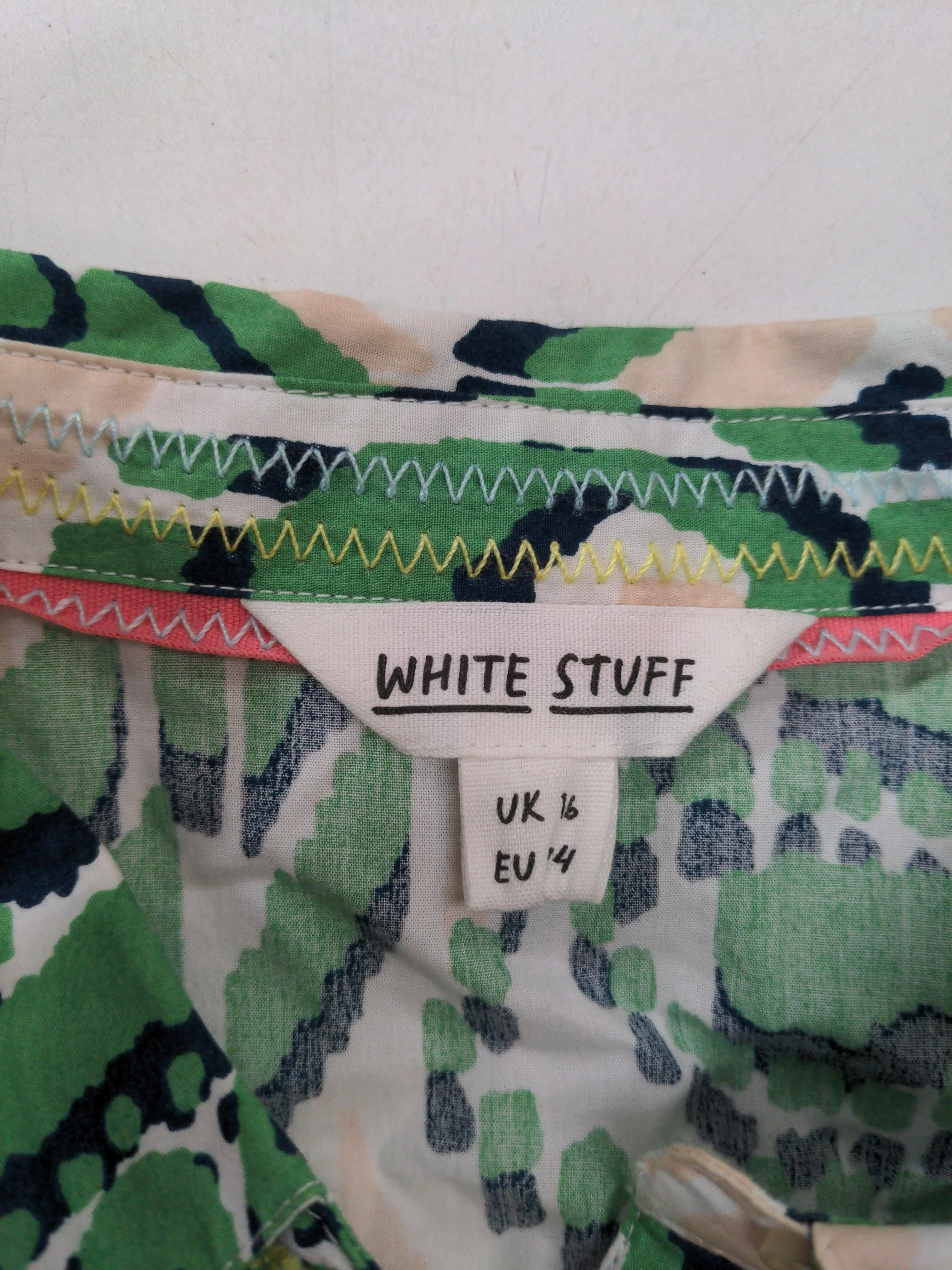 White Stuff Shirt Midi Dress UK16 in Multi - Image 5