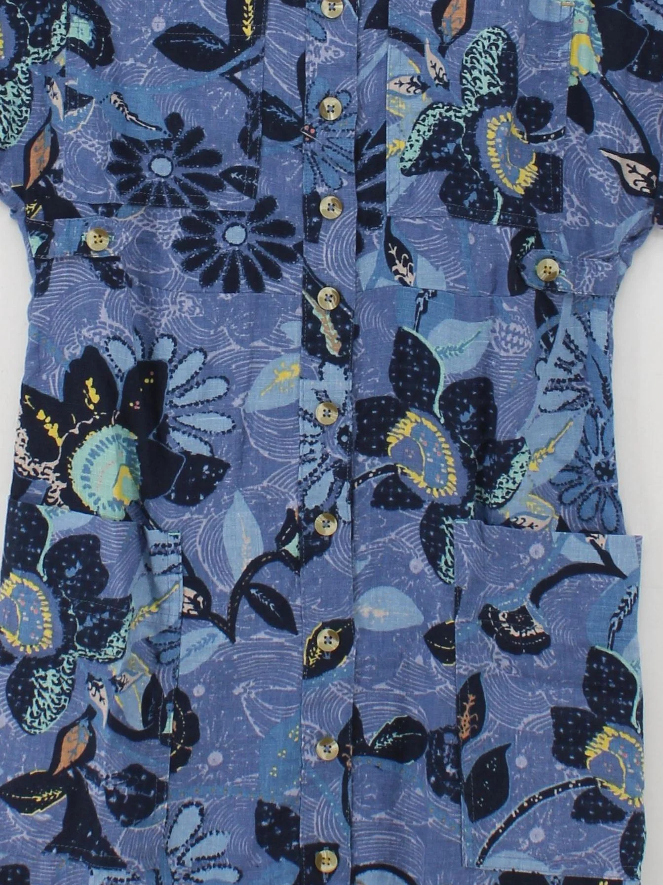 White Stuff Shirt Midi Dress UK6 in Blue - Image 3