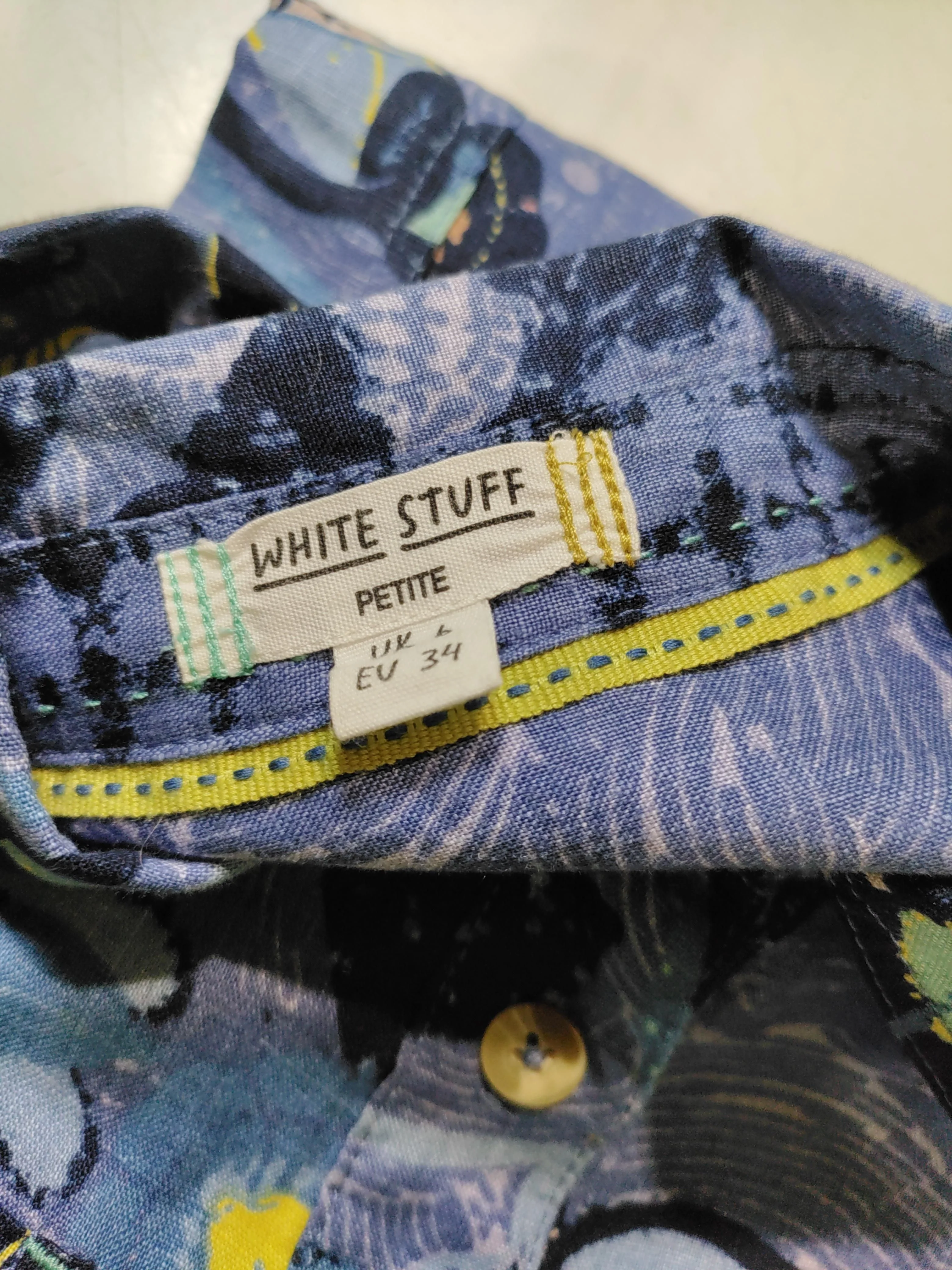 White Stuff Shirt Midi Dress UK6 in Blue - Image 5