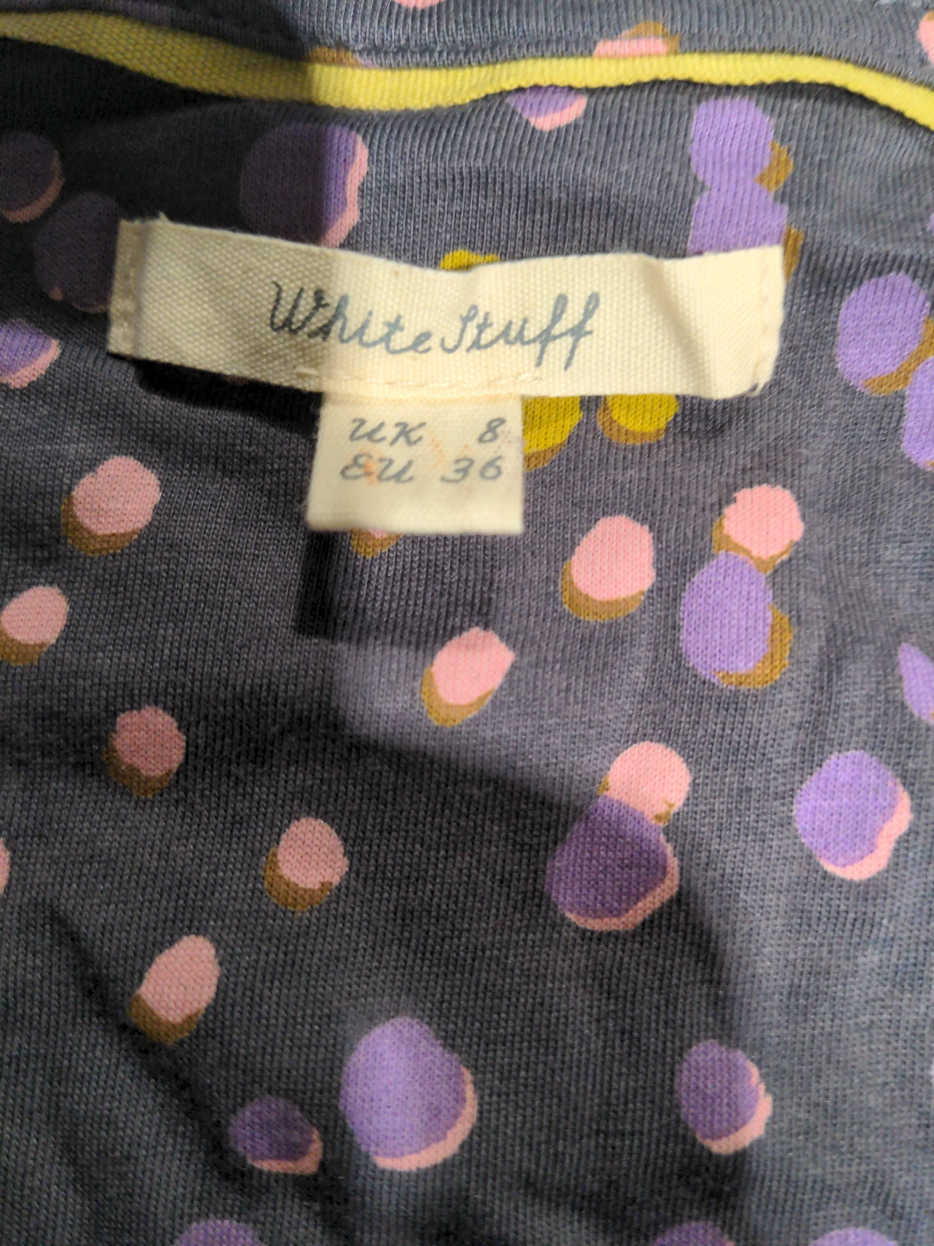 White Stuff Shirt Midi Dress UK8 in Grey - Image 5