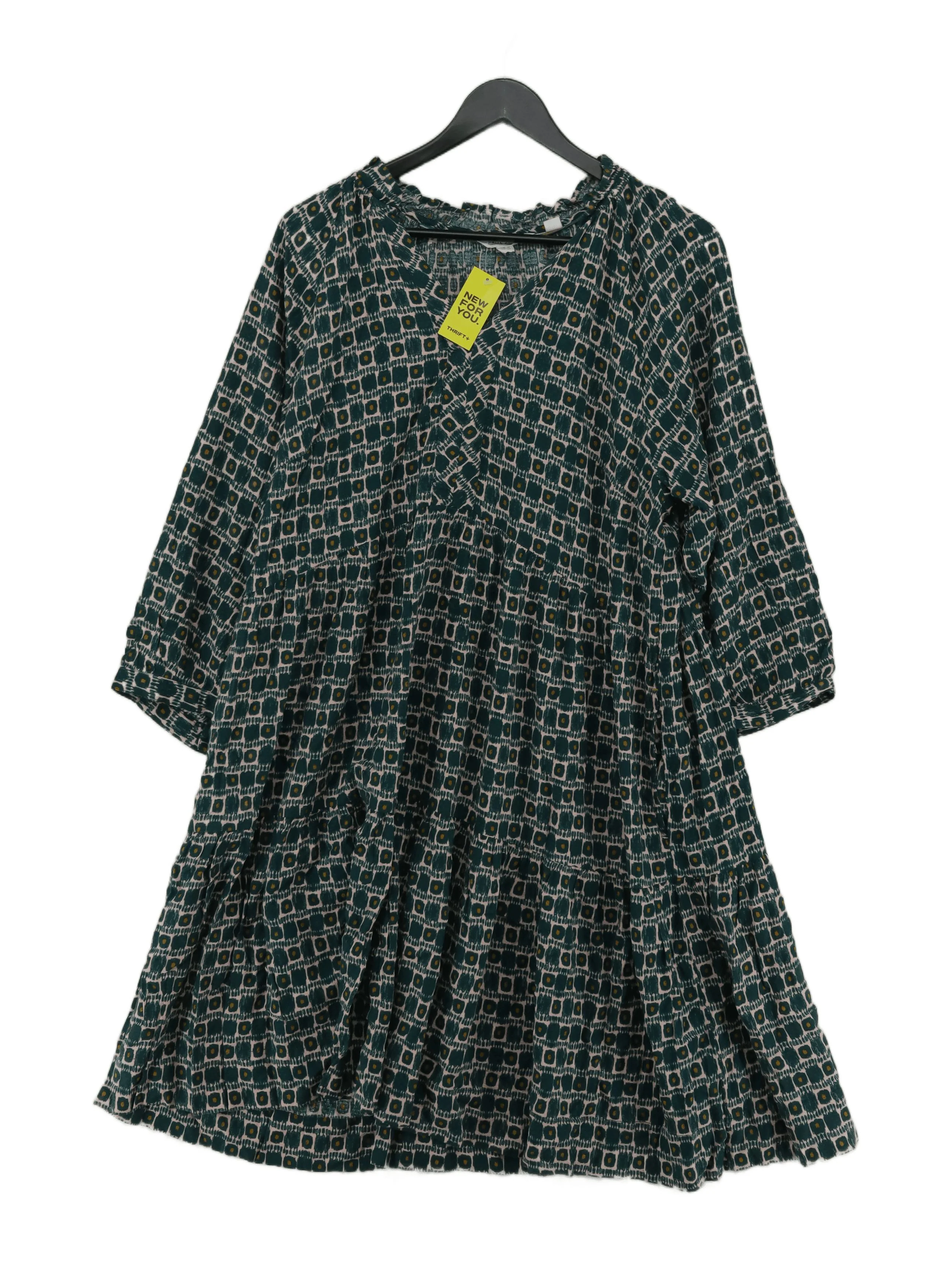 White Stuff Shirt Mini Dress UK18 in Green