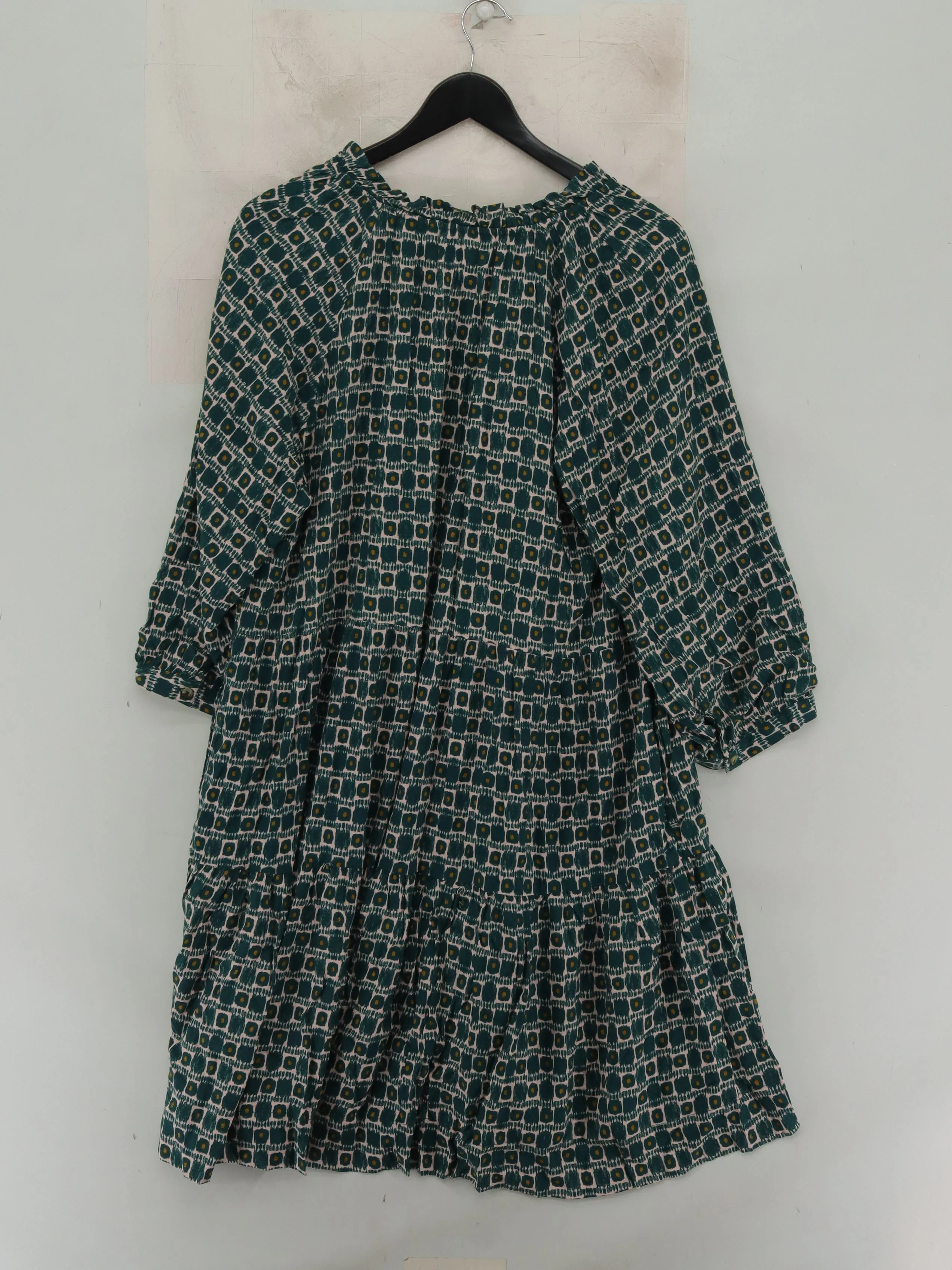 White Stuff Shirt Mini Dress UK18 in Green - Image 2