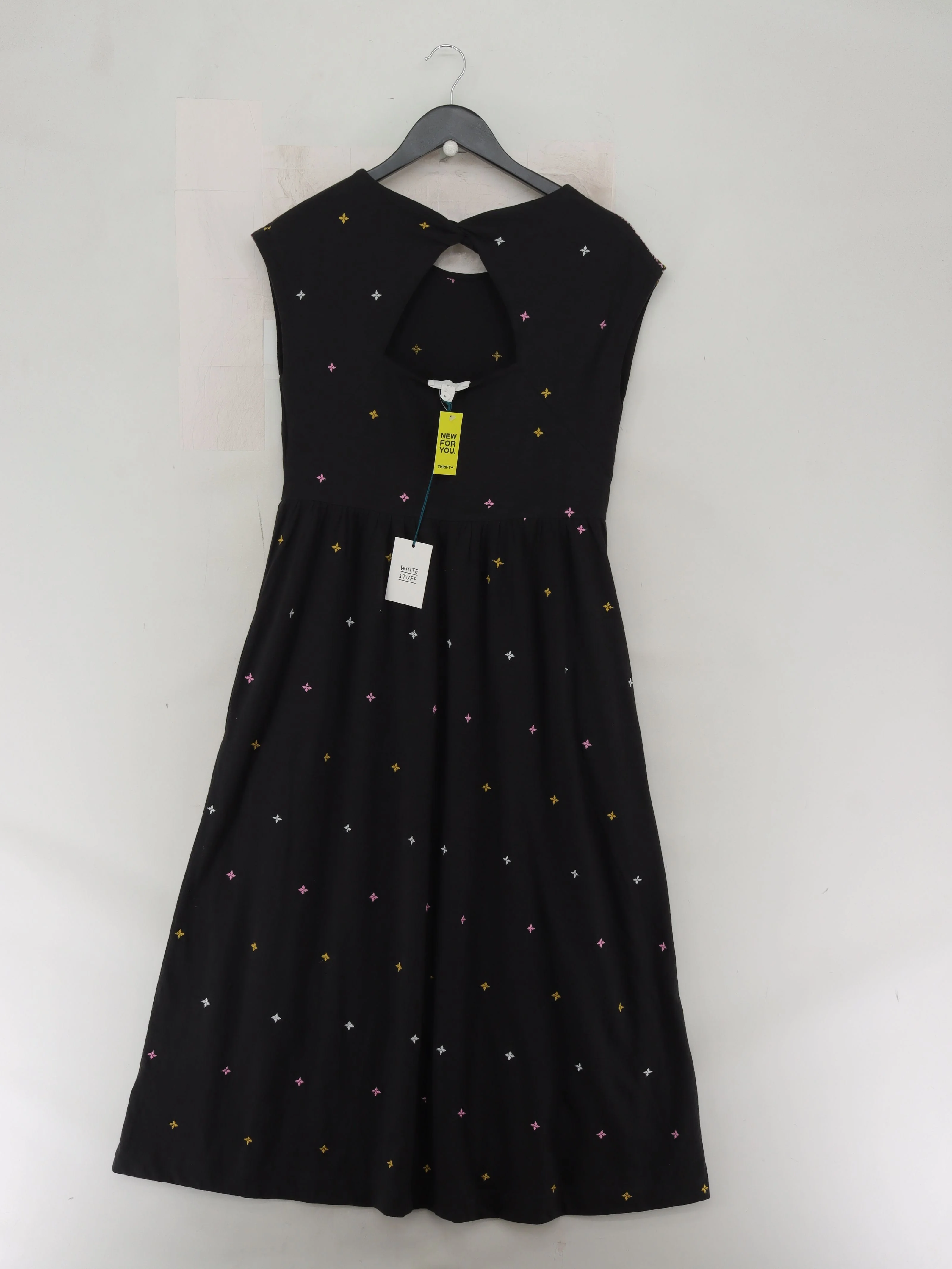 White Stuff Skater Midi Dress UK10 in Black - Image 2