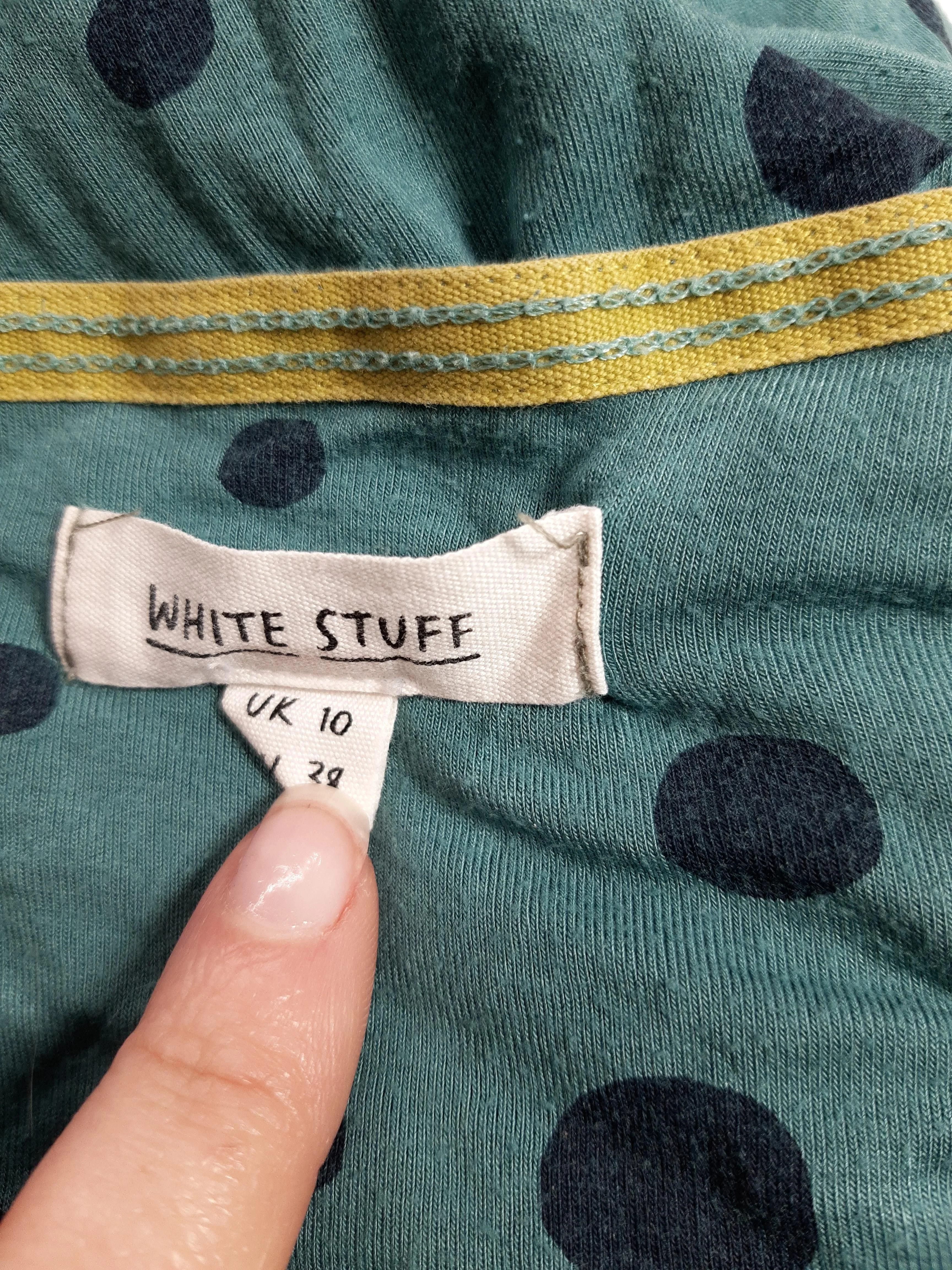 White Stuff Skater Midi Dress UK10 in Blue - Image 8