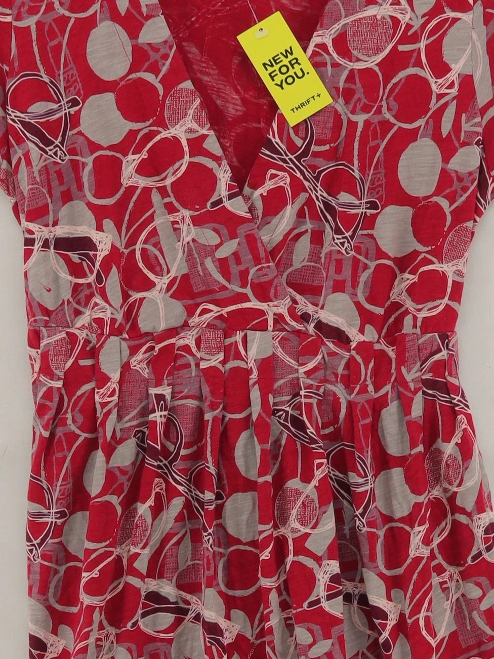 White Stuff Skater Mini Dress UK12 in Red - Image 3