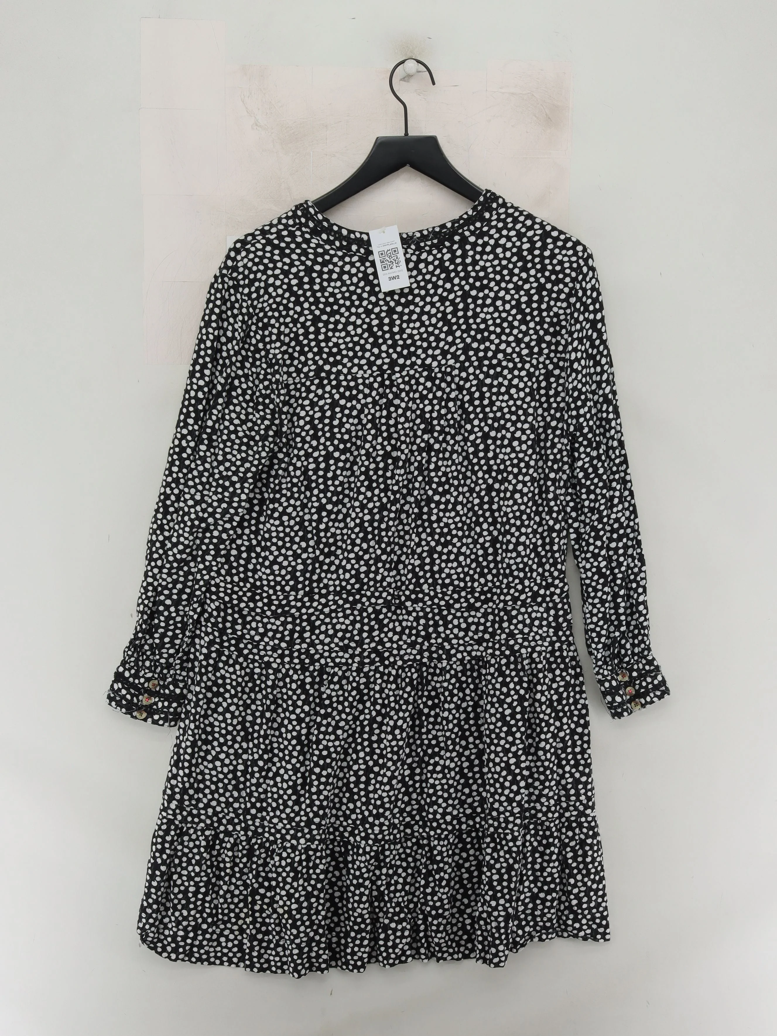 White Stuff Skater Mini Dress UK16 in Black - Image 2