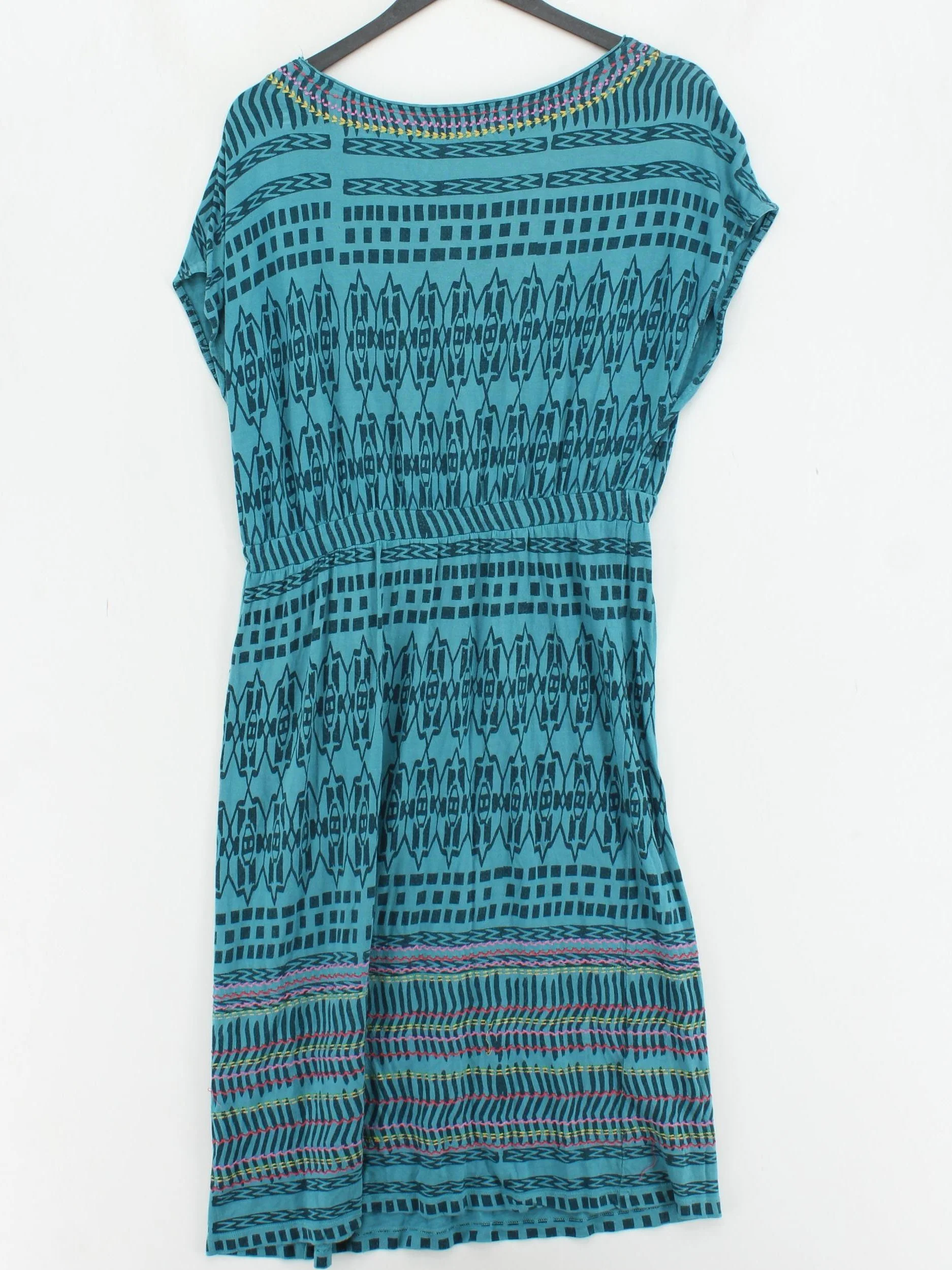 White Stuff T-Shirt Midi Dress M in Blue - Image 2