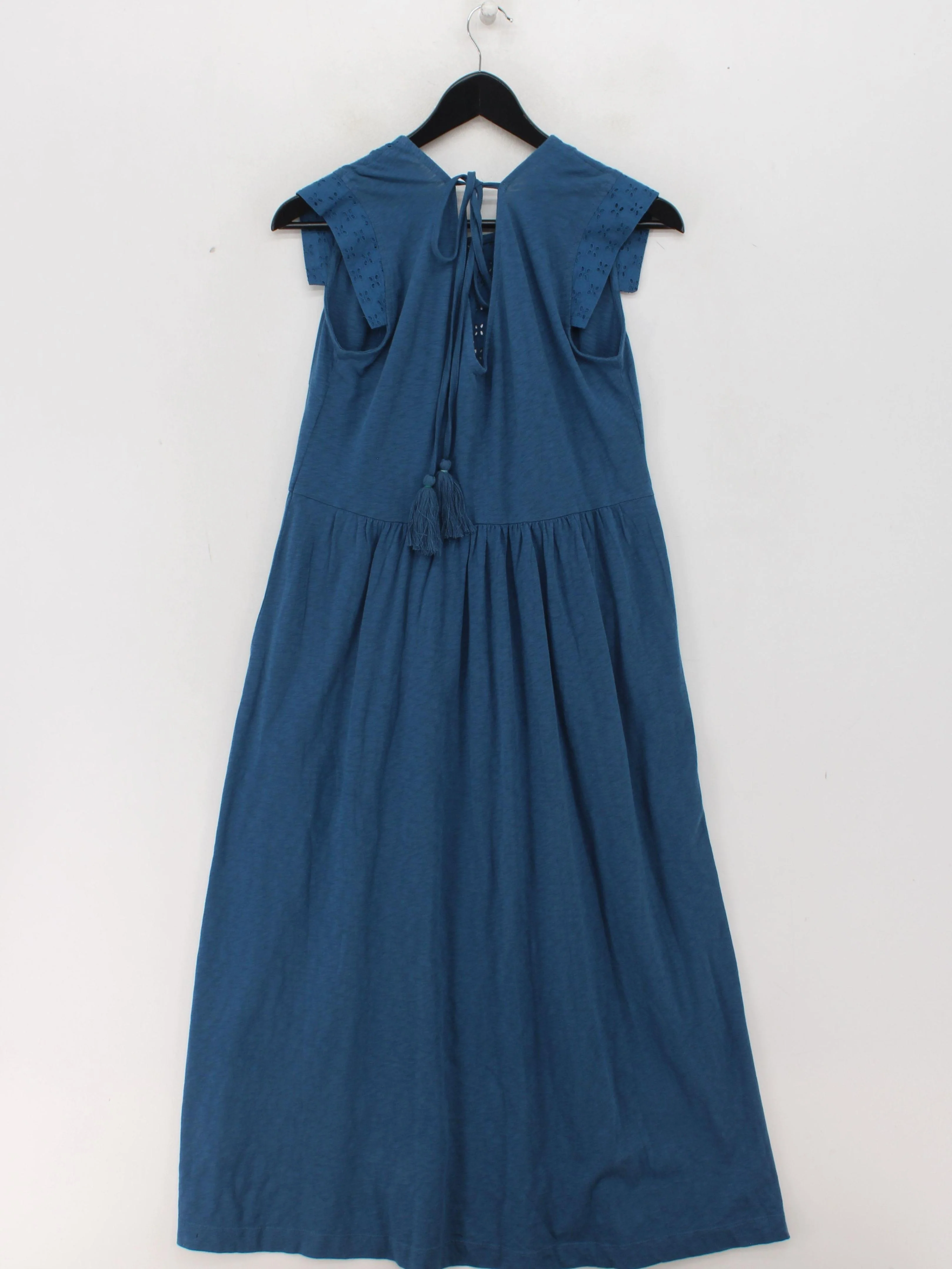 White Stuff T-Shirt Midi Dress UK10 in Blue - Image 2