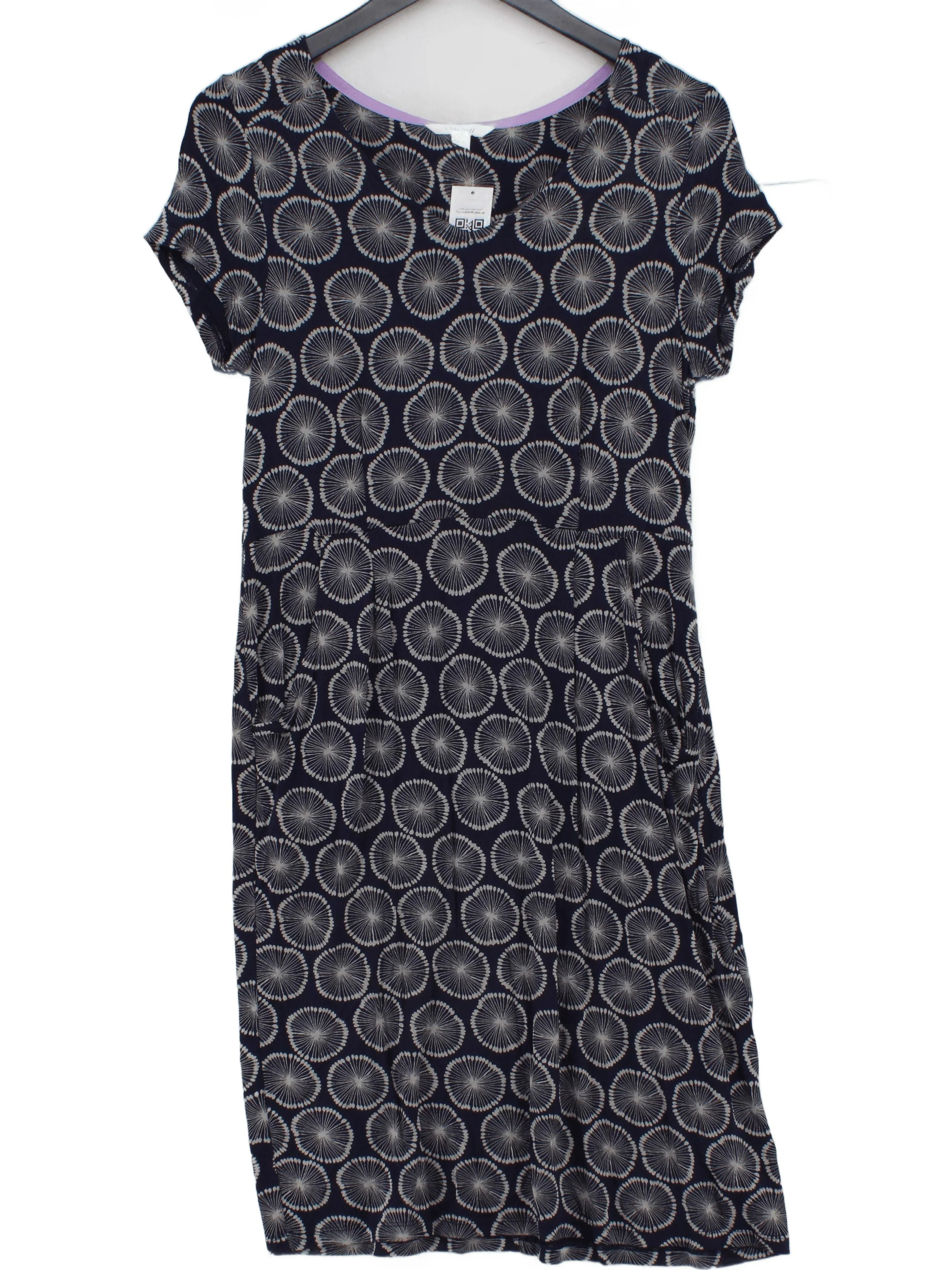White Stuff T-Shirt Midi Dress UK10 in Blue