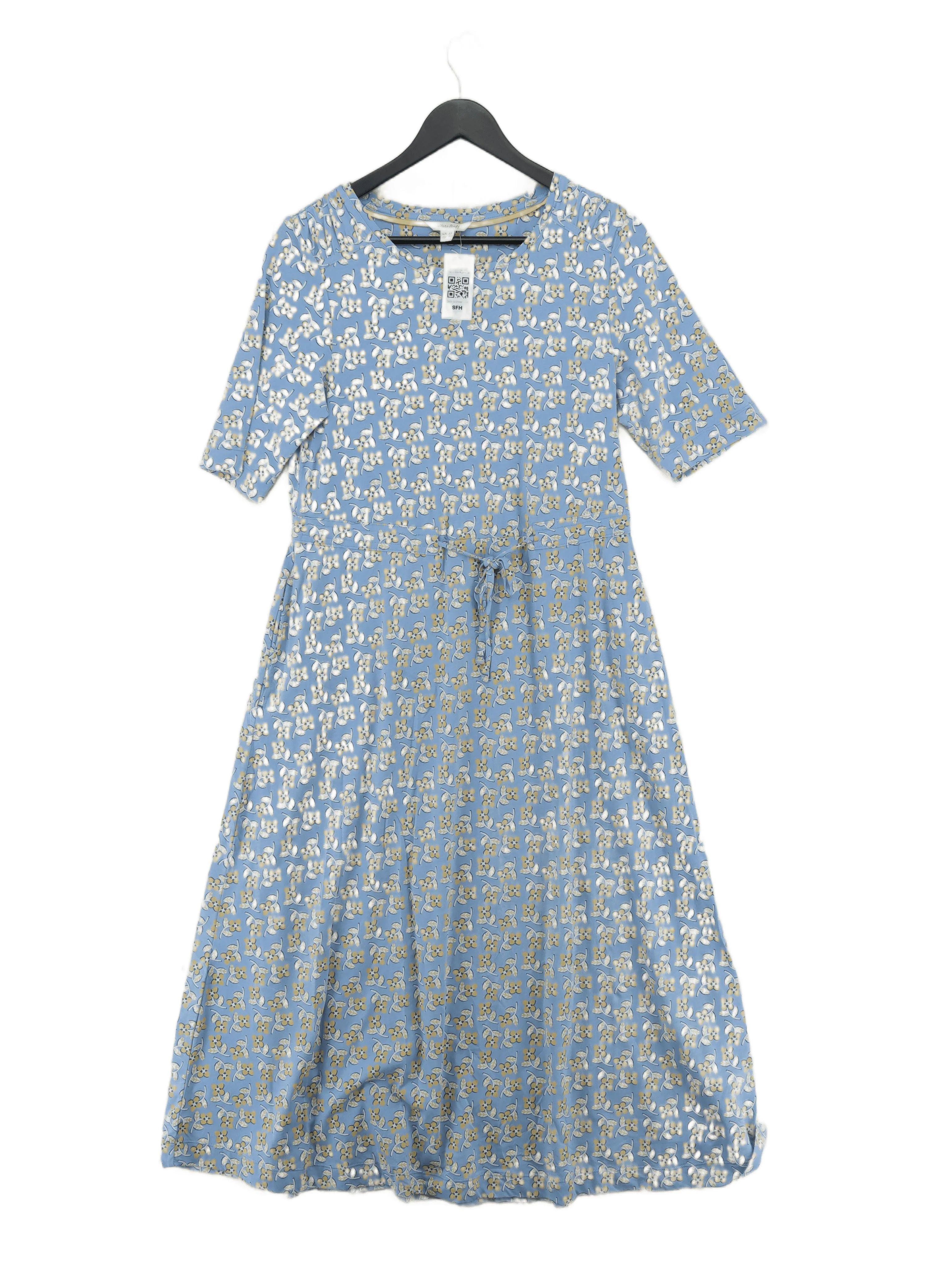 White Stuff T-Shirt Midi Dress UK12 in Blue