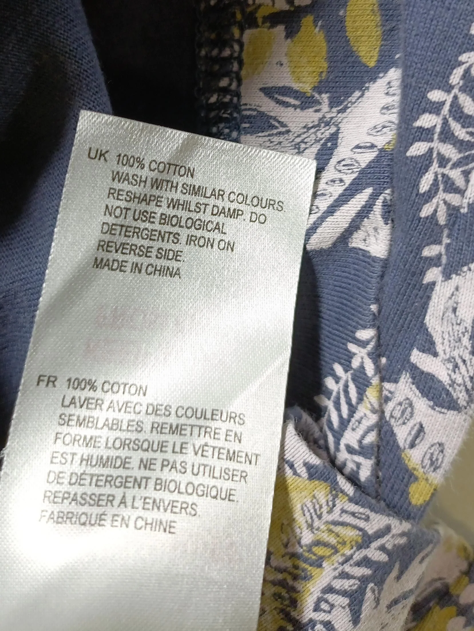 White Stuff T-Shirt Midi Dress UK12 in Multi - Image 6