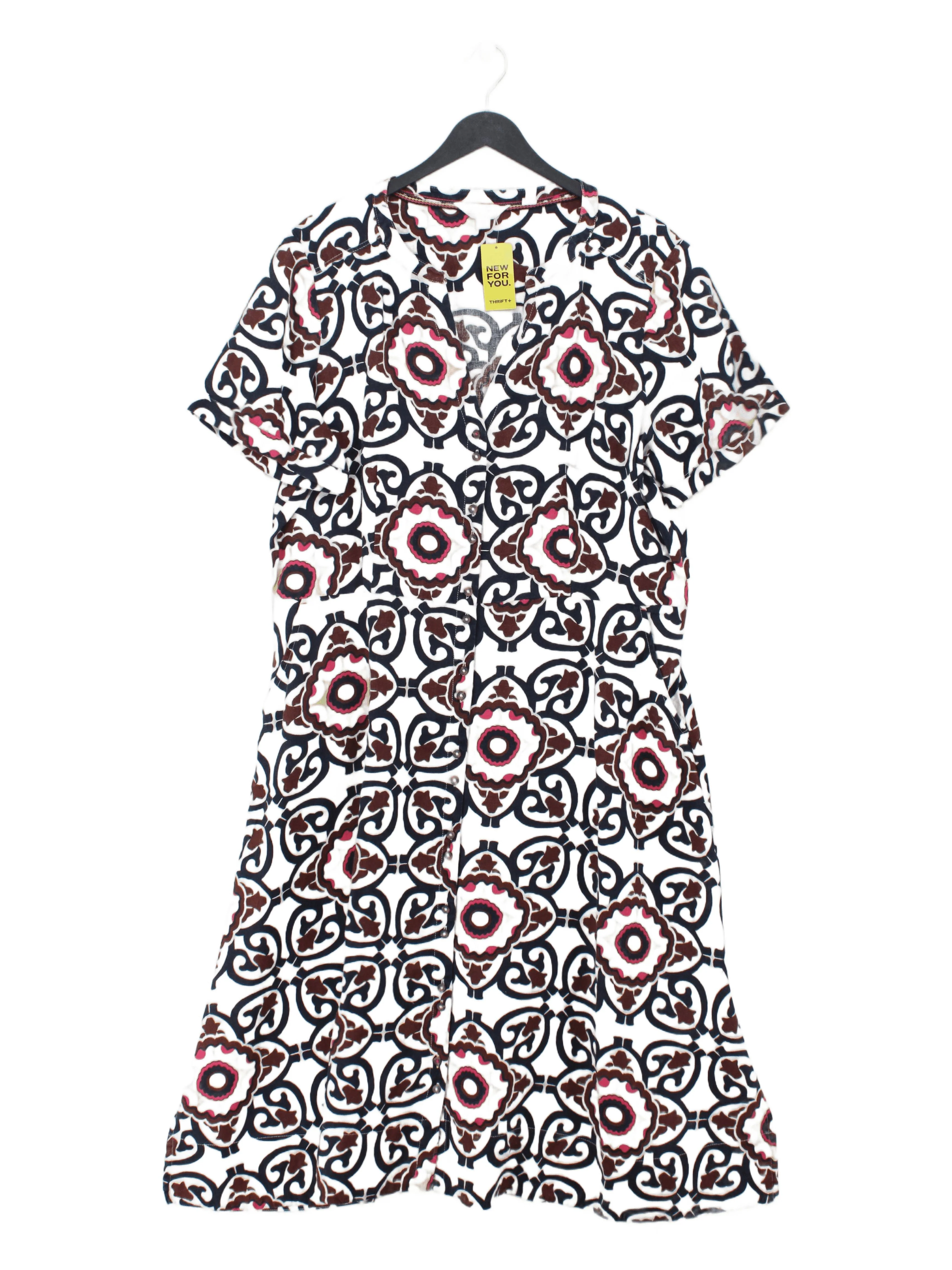 White Stuff T-Shirt Midi Dress UK16 in Multi