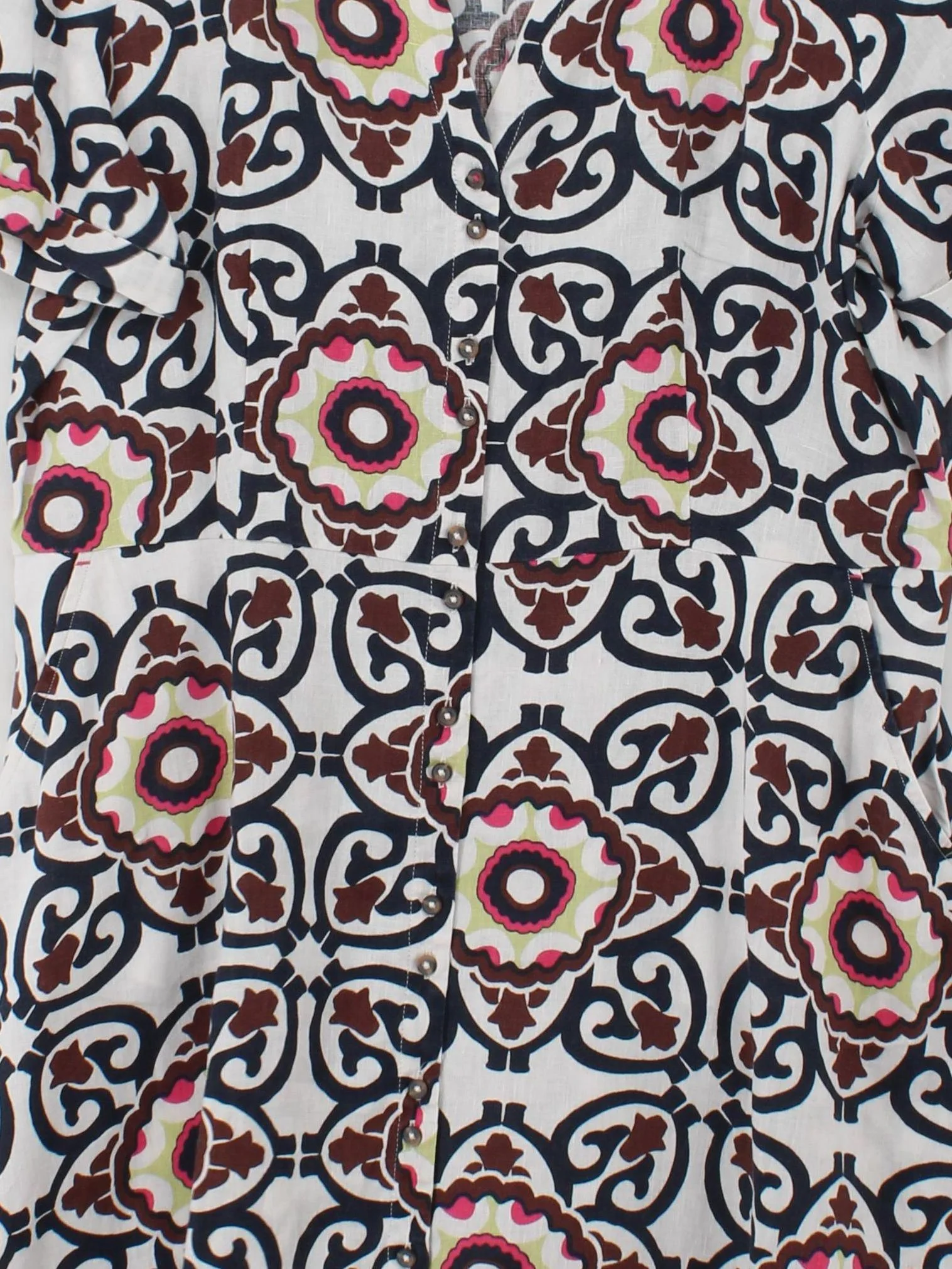 White Stuff T-Shirt Midi Dress UK16 in Multi - Image 3