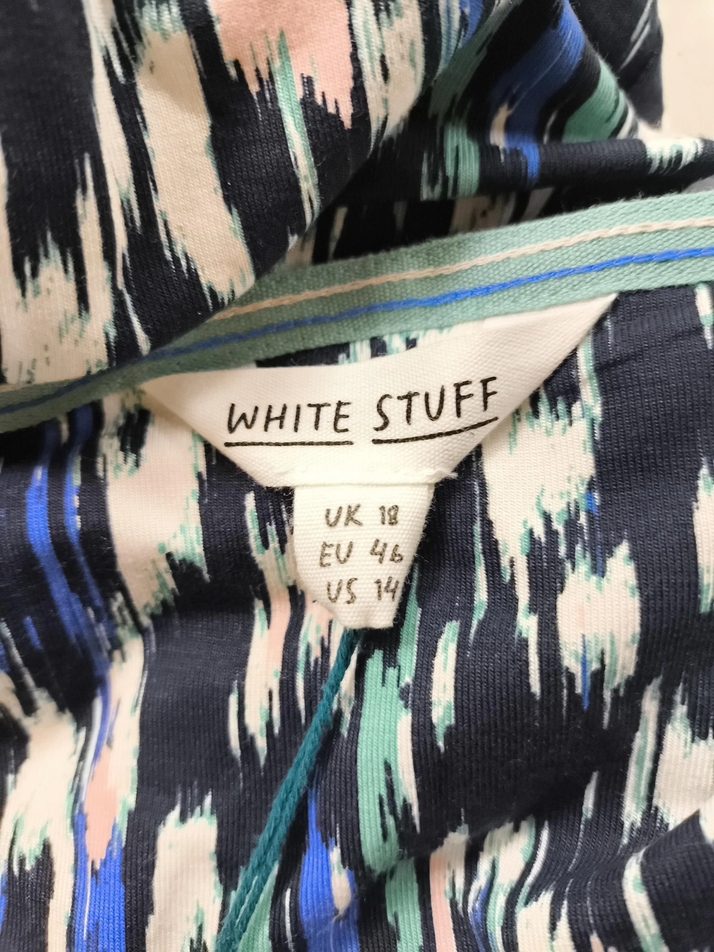 White Stuff T-Shirt Midi Dress UK18 in Multi - Image 5