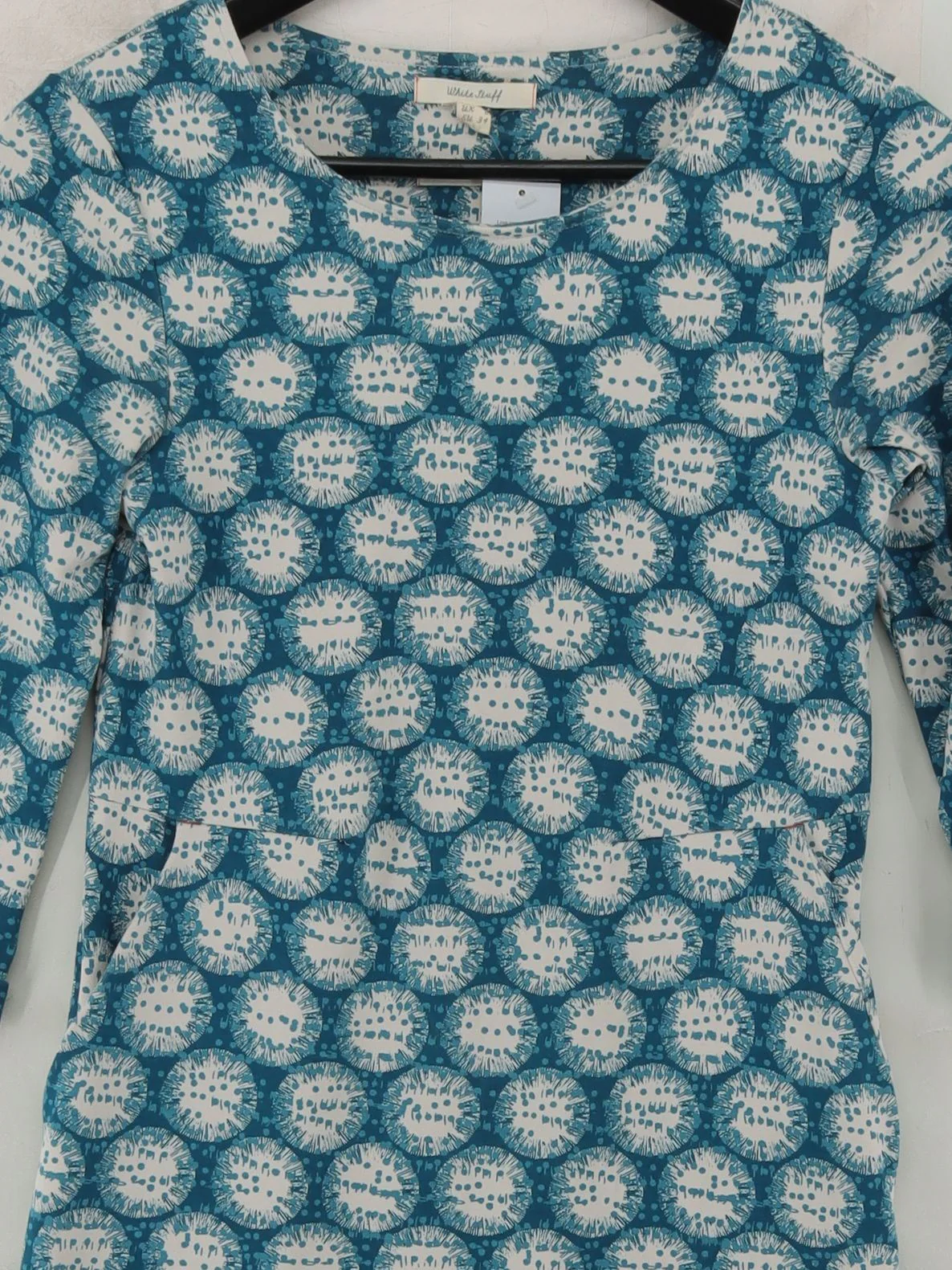 White Stuff T-Shirt Mini Dress in Blue - Image 3