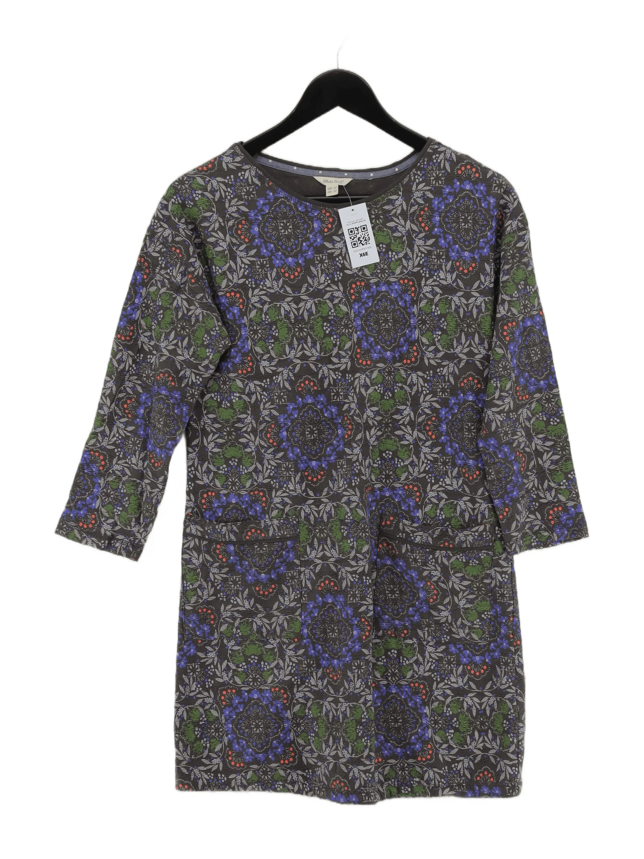 White Stuff T-Shirt Mini Dress UK10 in Grey