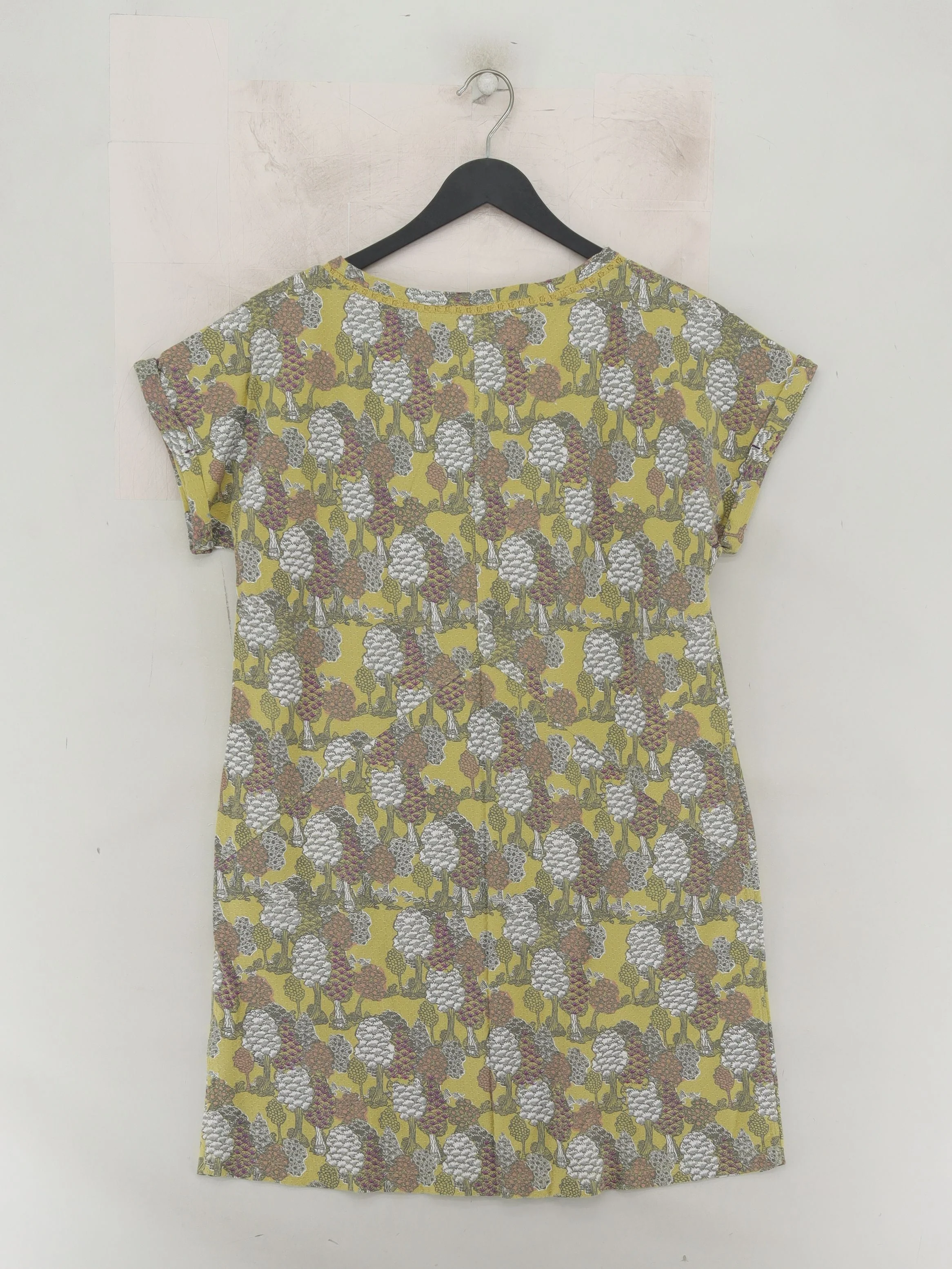 White Stuff T-Shirt Mini Dress UK12 in Yellow - Image 2