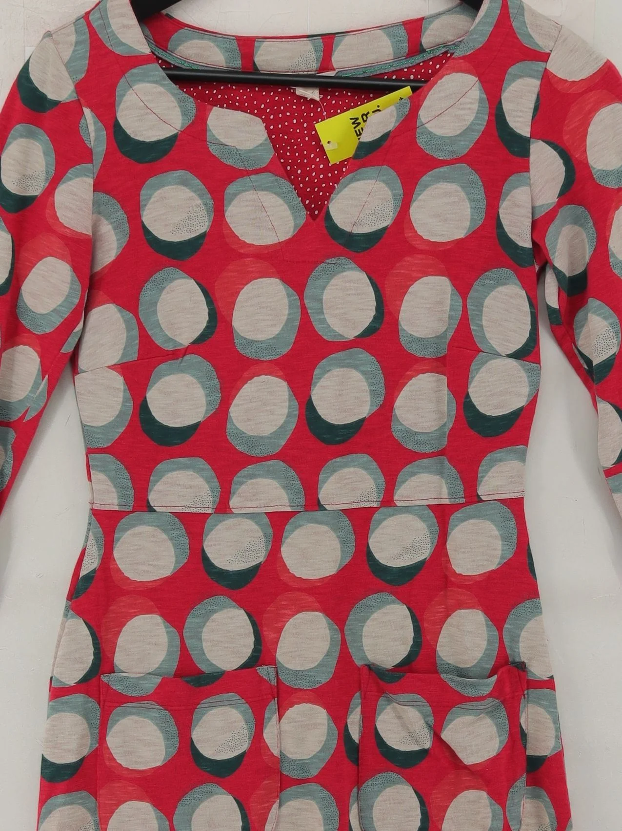White Stuff T-Shirt Mini Dress UK6 in Red - Image 3