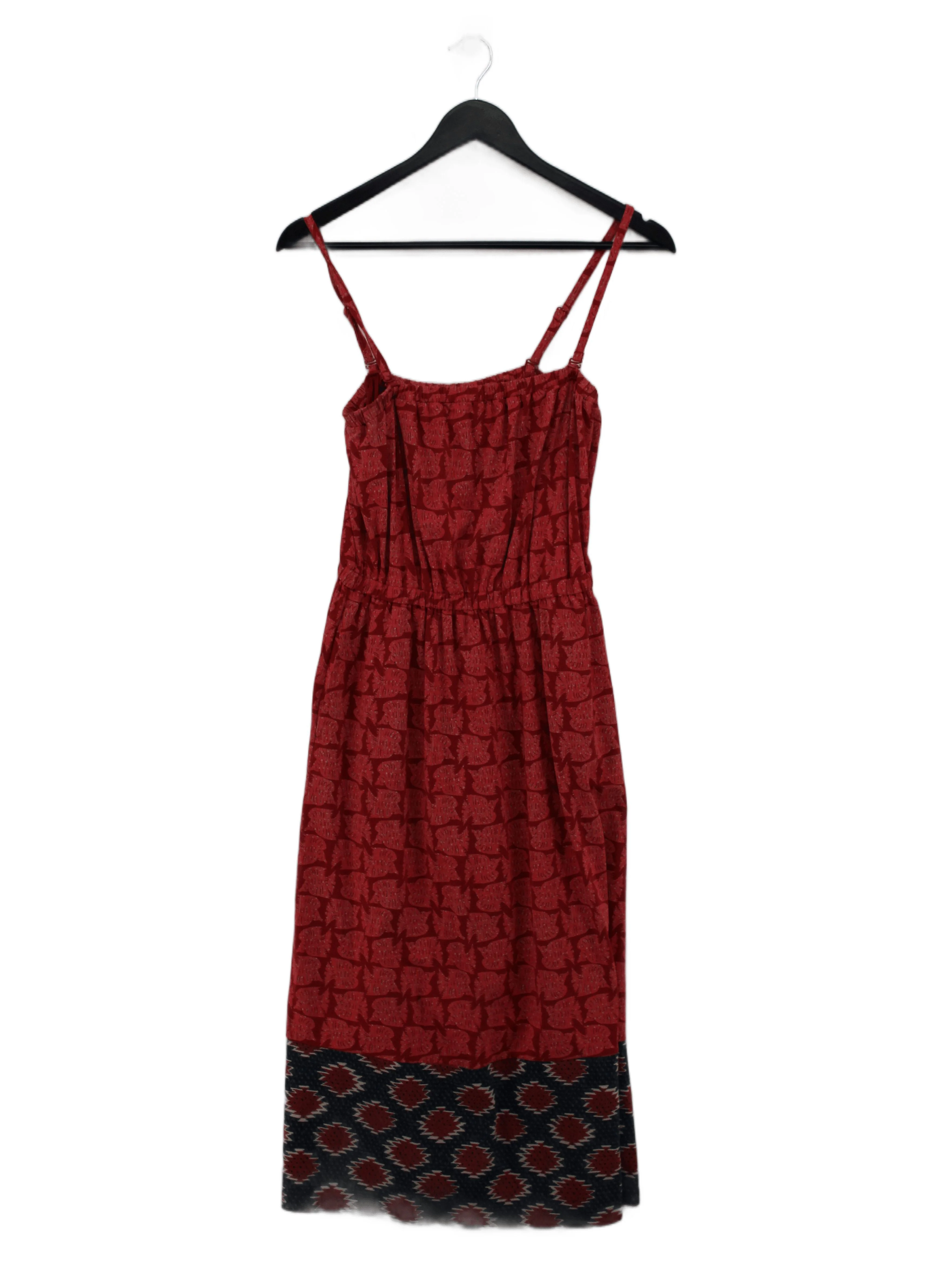 White Stuff Tank Midi Dress S in Red