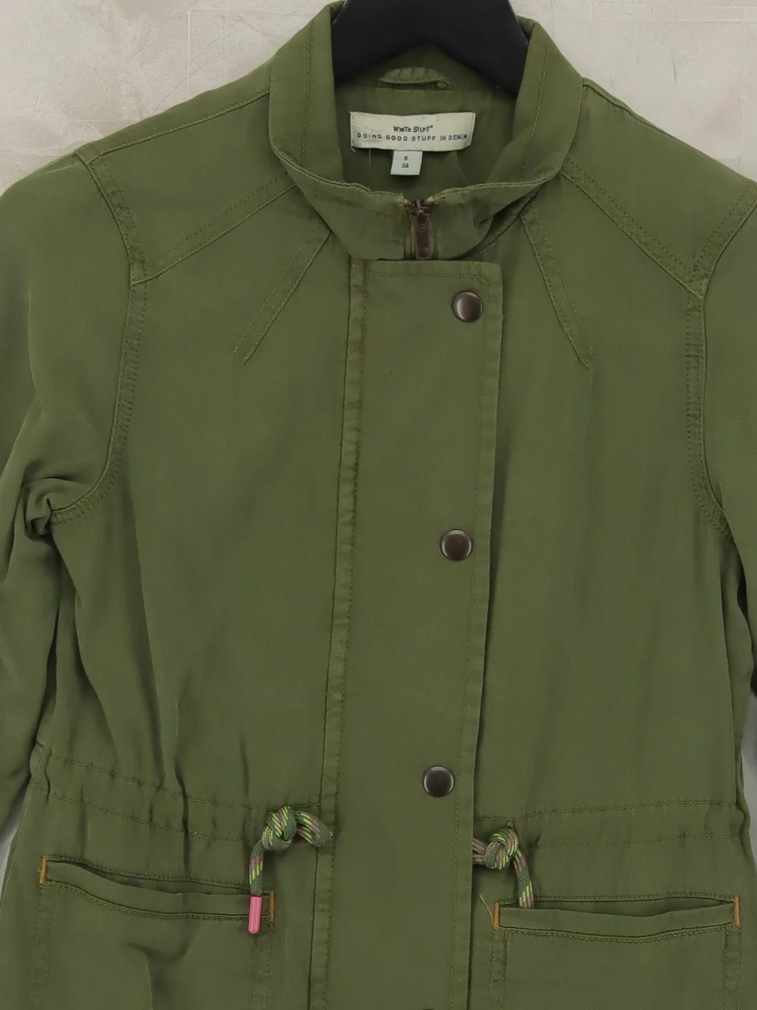 White Stuff Windbreaker jacket green - Image 3