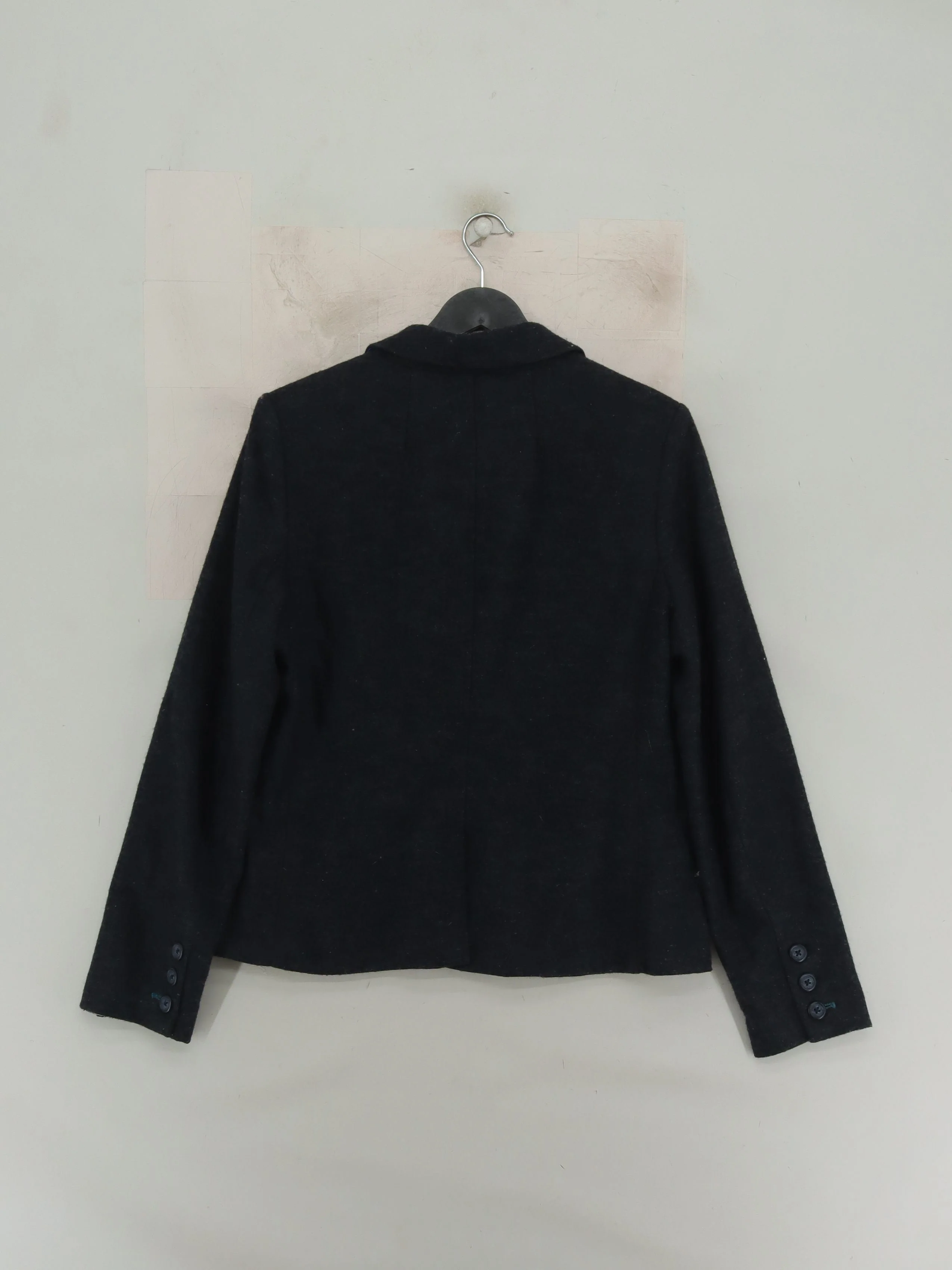 White Stuff Women's Blazer UK 14 Grey Wool with Polyester, Viscose Overcoat - Image 2