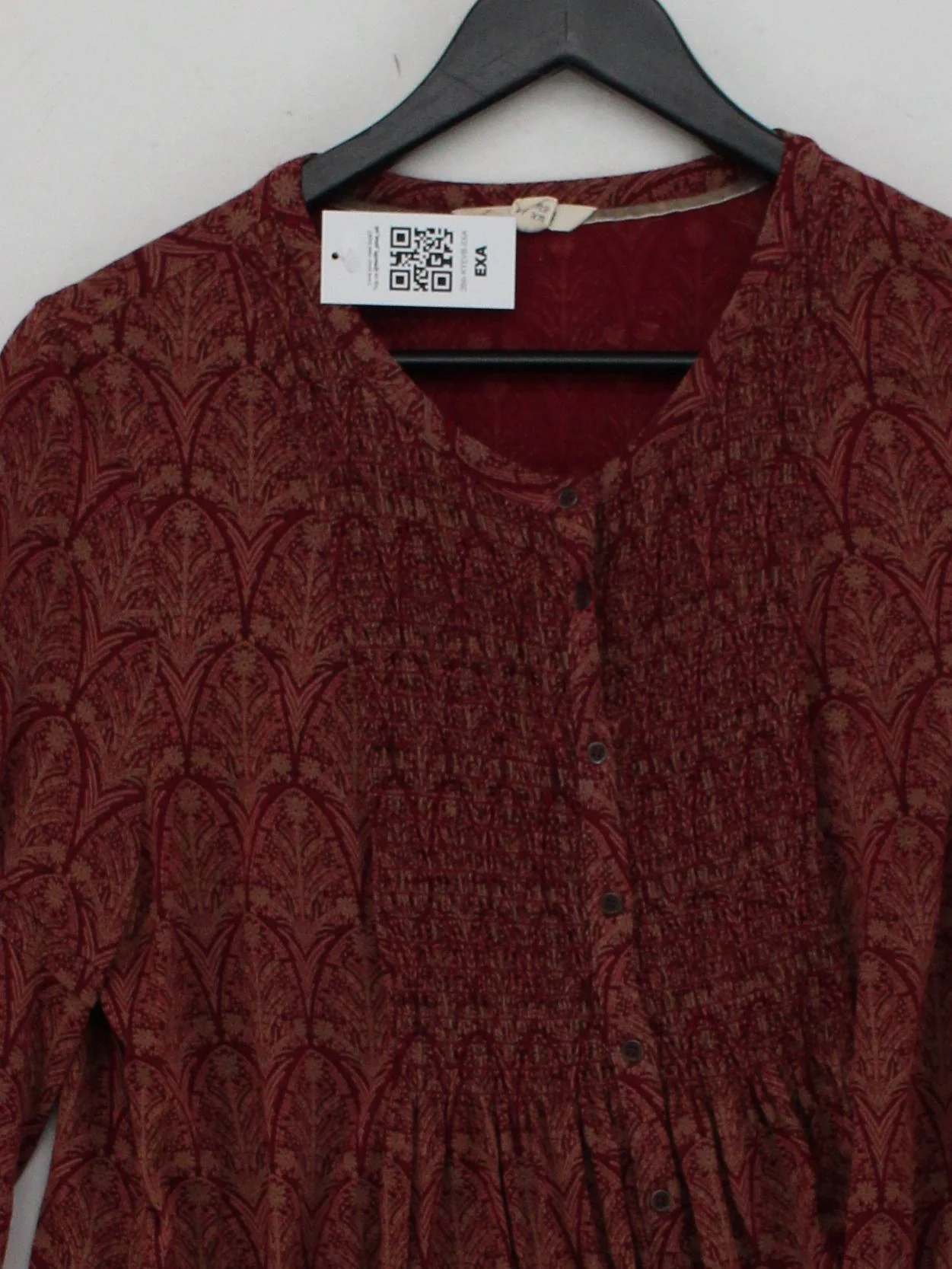 White Stuff Women's Blouse M Red 100% Lyocell Modal Basic - Image 3