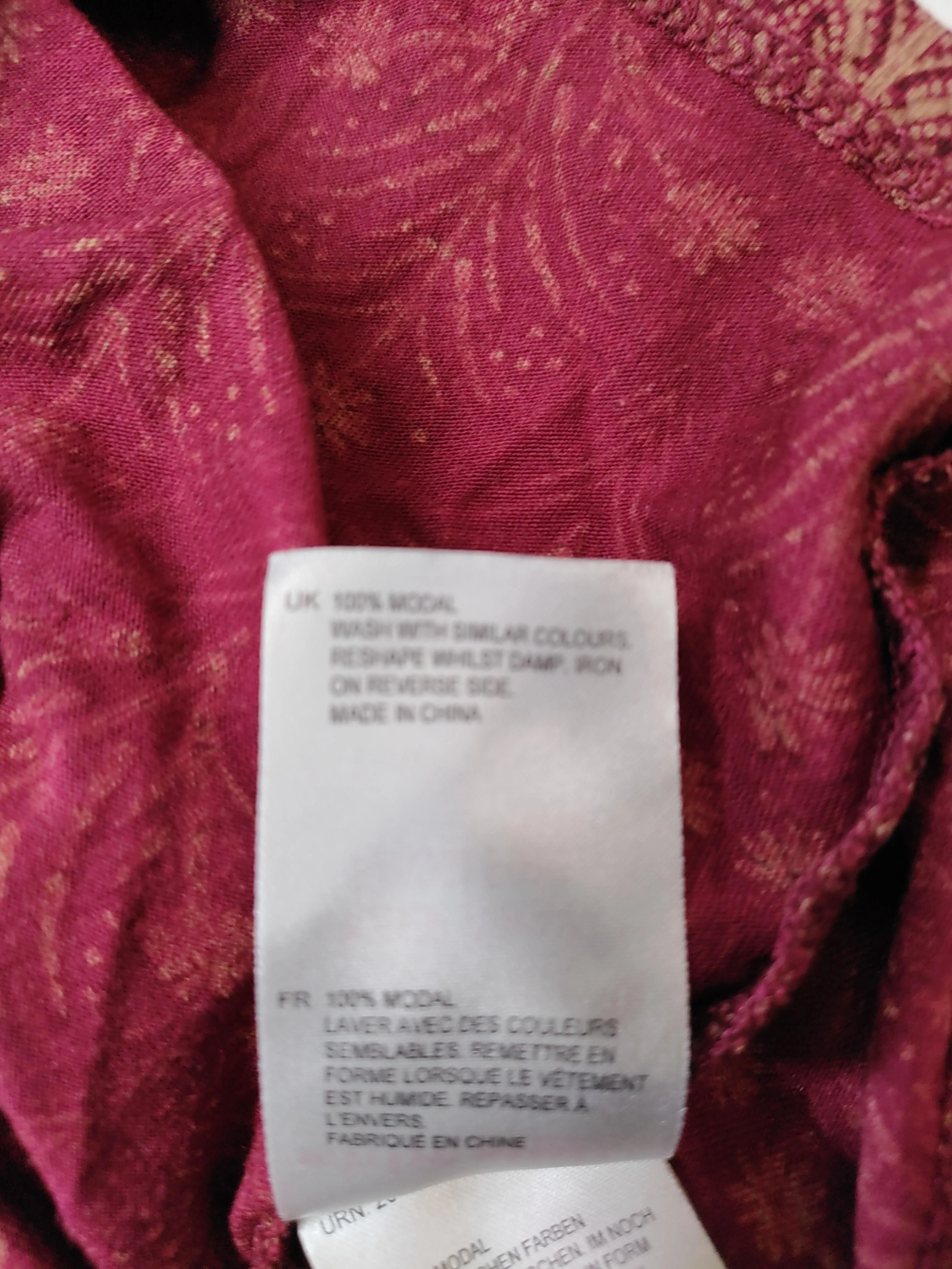 White Stuff Women's Blouse M Red 100% Lyocell Modal Basic - Image 6